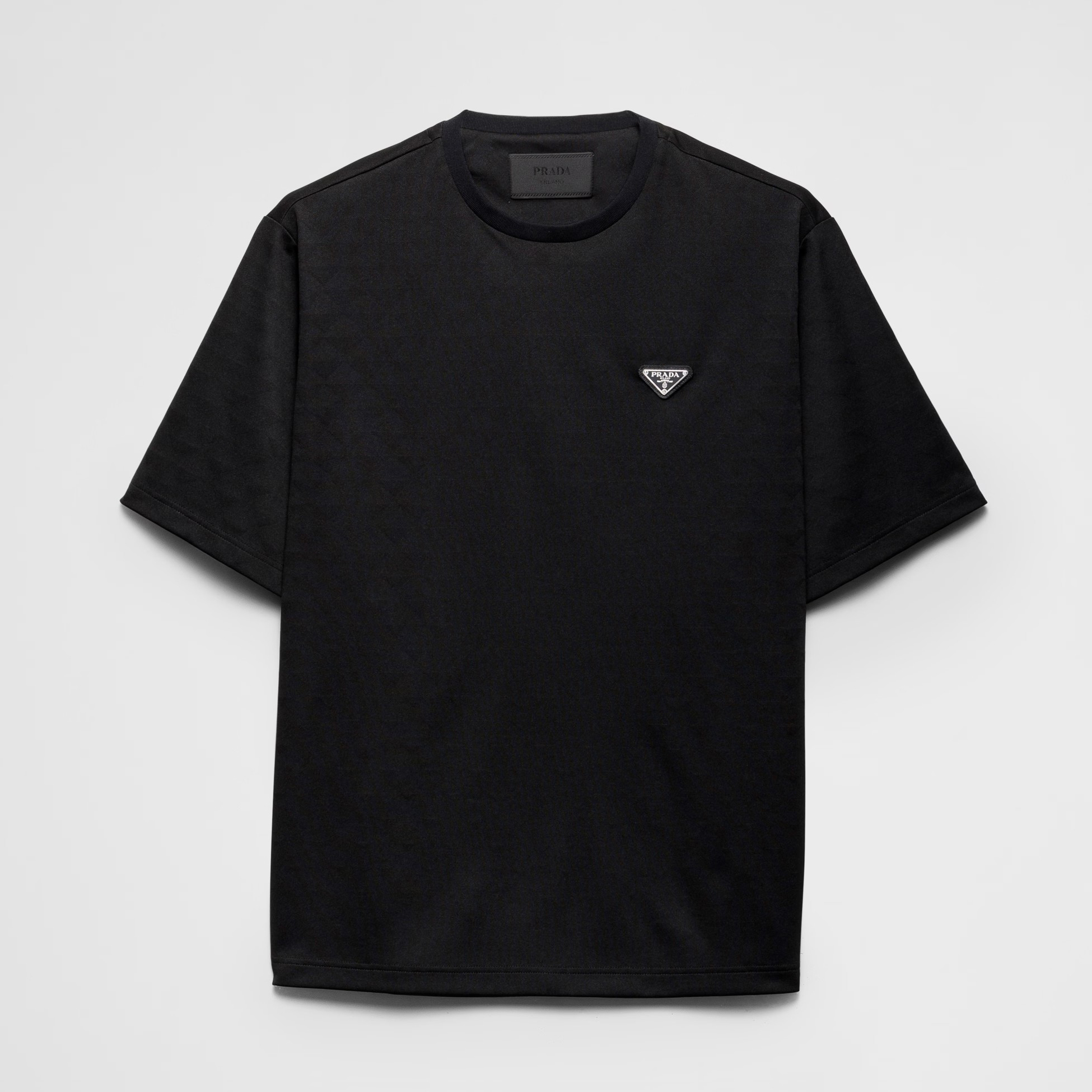 NIGO Prada Men's Spring Black Logo Logo Crew Neck Pullover Short Sleeve T-Shirt #nigo73286