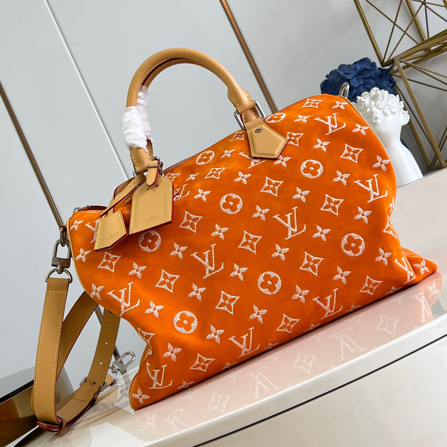 NIGO Louis Vuitton Speedy 40 Bandoulière Men's and Women's Checkerboard Printed Leather Single Shoulder Crossbody Tote Bag Travel Bags #nigo73298