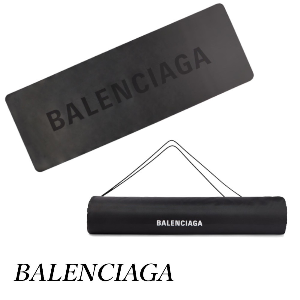 NIGO Balenciaga Men's and Women's Black Natural Rubber Yoga Mat #nigo73293