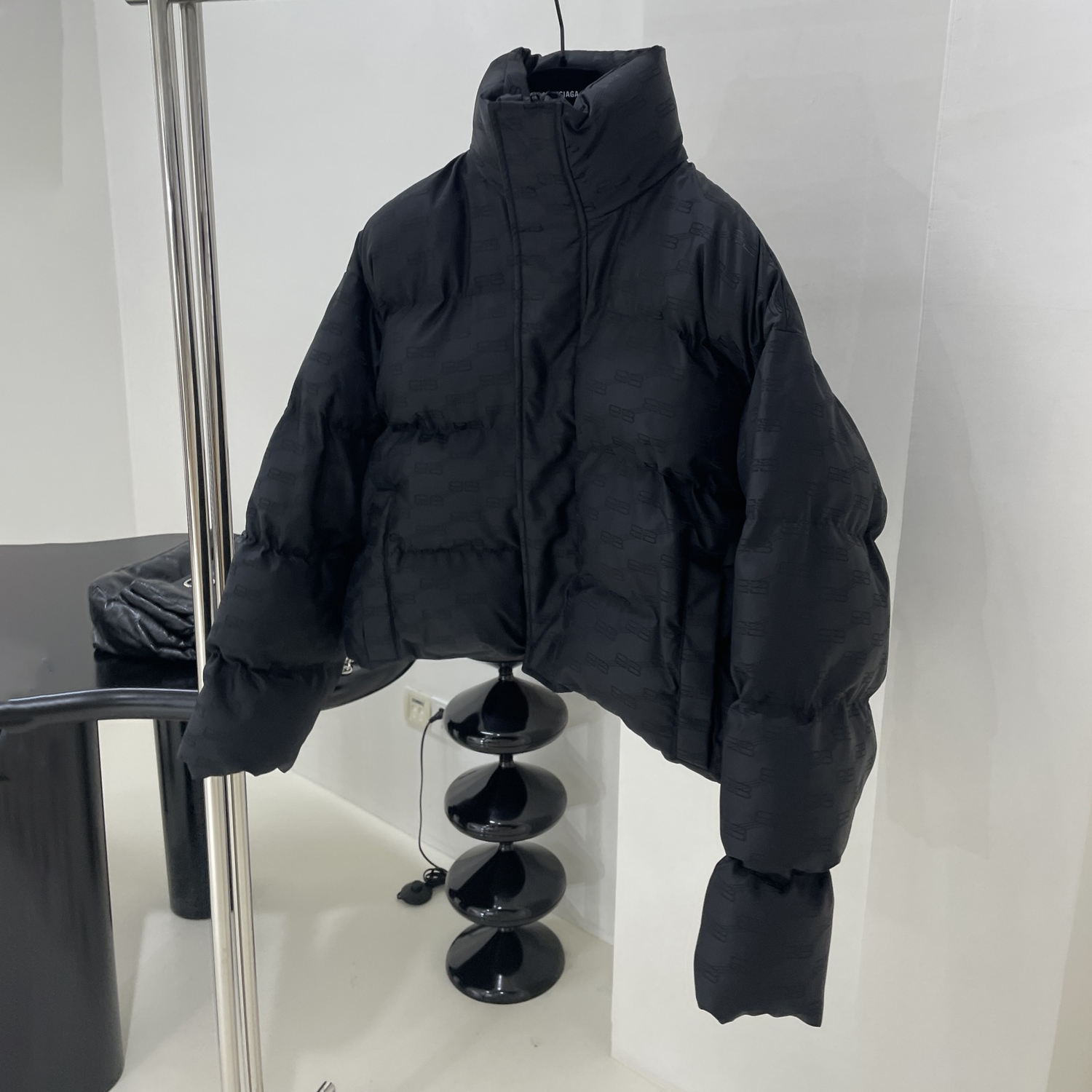 NIGO Balenciaga Men's Women's Autumn And Winter Standing Collar Solid Color Zipper Long Sleeve Puffer Down Jacket #nigo73316