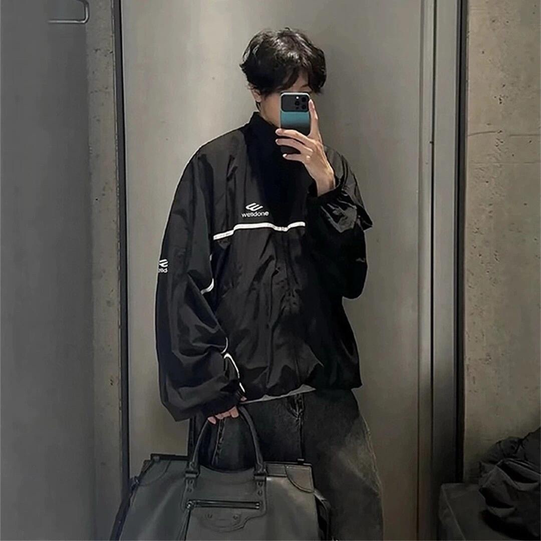 NIGO Balenciaga Men's Spring and Autumn Color Blocking Letter Embroidery Printing Casual Zipper Long Sleeve Jacket #nigo73315