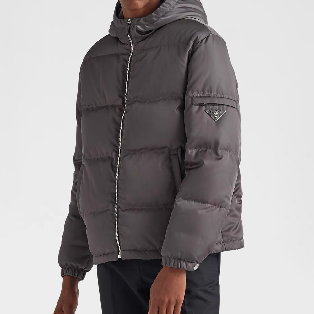 NIGO Prada Men's Autumn and Winter Solid Color Hooded Zipper Long Sleeve Puffer Down Jacket #nigo73319