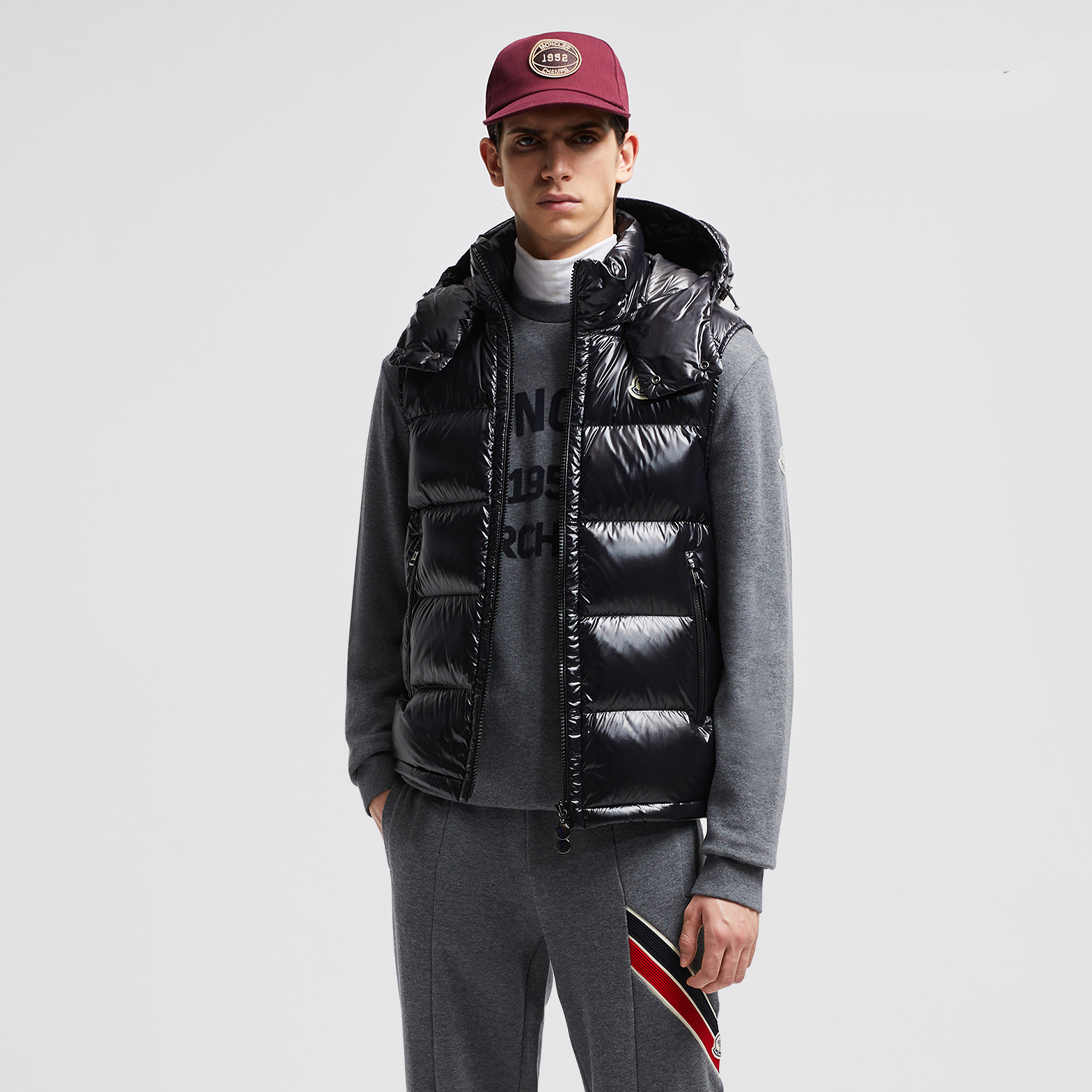 NIGO Moncler Bormes Men's Short Down Waistcoat Trend Simple Commuter Hooded  Vest Jacket Fashion Zip Leisure Hooded Down Jacket Clothing  #nigo71665