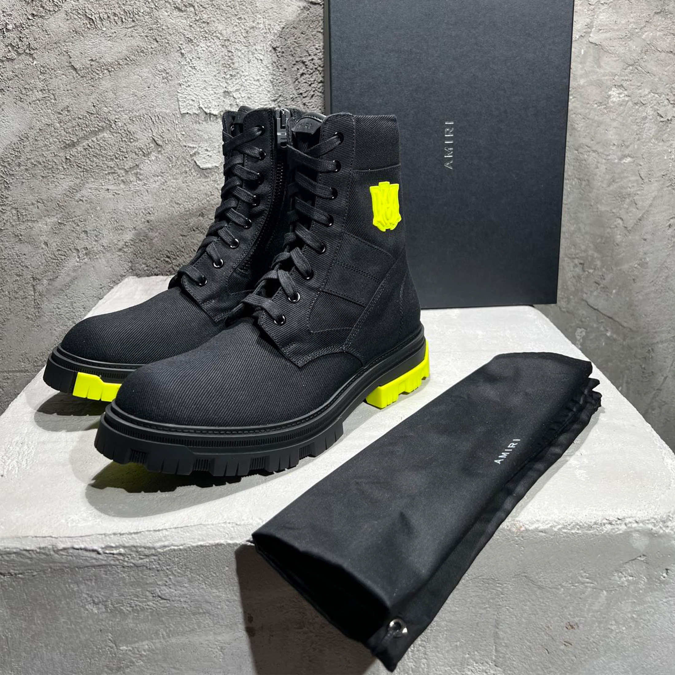 NIGO AMIRI Men's Autumn And Winter Collision Denim Zip High-top Short Boots Fashion Shoes Simple Casual Cowhide Lining Men's Boots #nigo71667