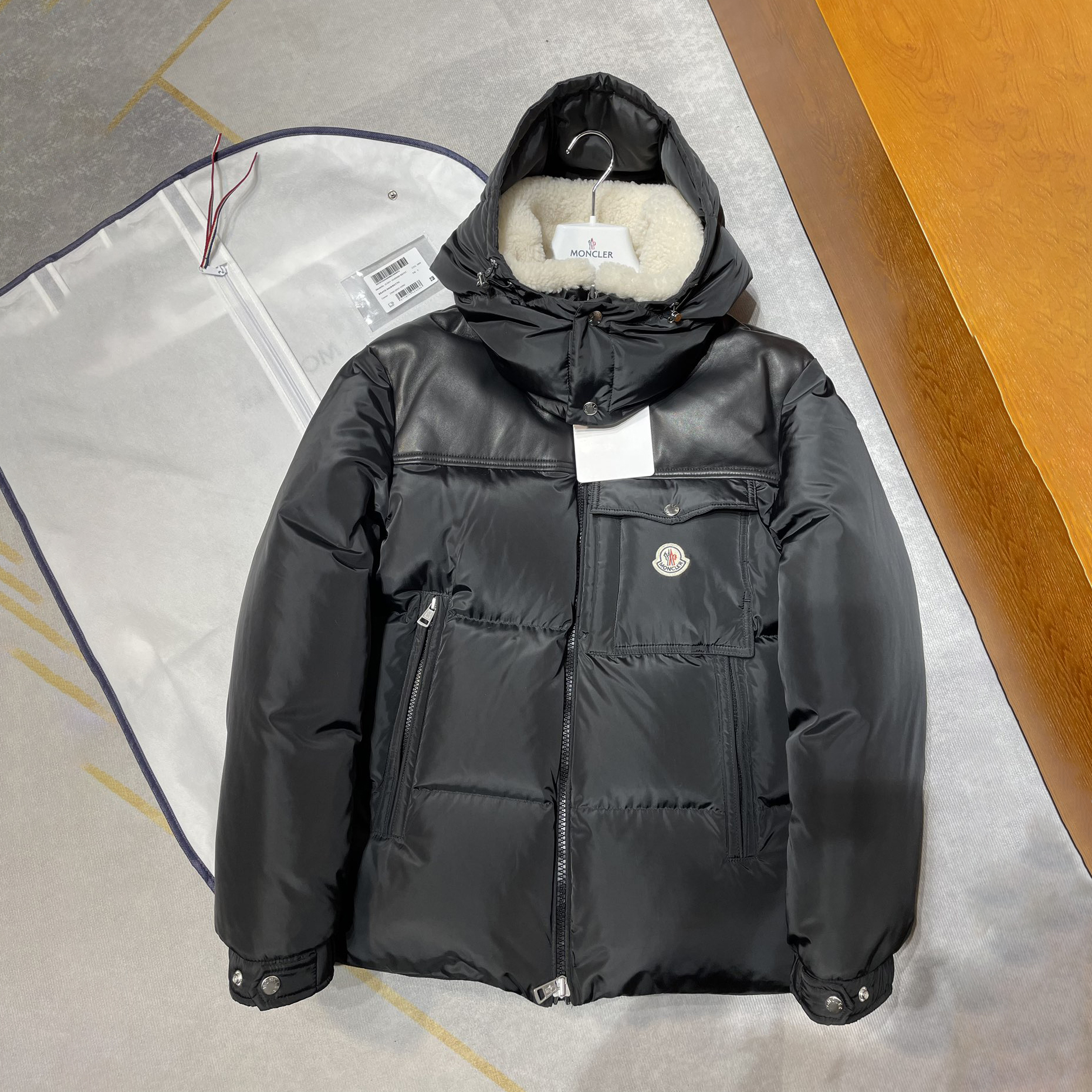 NIGO Moncler Men's Autumn and Winter Solid Color Zipper Detachable Hood Short Long Sleeve Puffer Down Jacket #nigo73324
