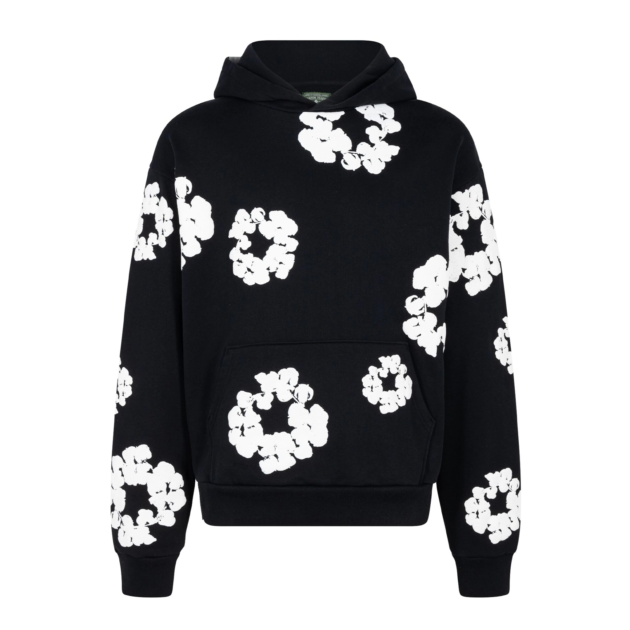 NIGO Denim Tears Men's Women's Spring & Autumn Floral Print Pocket Long Sleeve Solid Color Fit Cotton Hooded Sweatshirt Ngvp #nigo8853