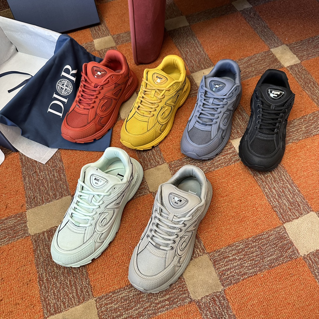 NIGO Dior B30 Men's and Women's Alphabet Print Lace Up Low Top Casual Sneakers Shoes #nigo73353