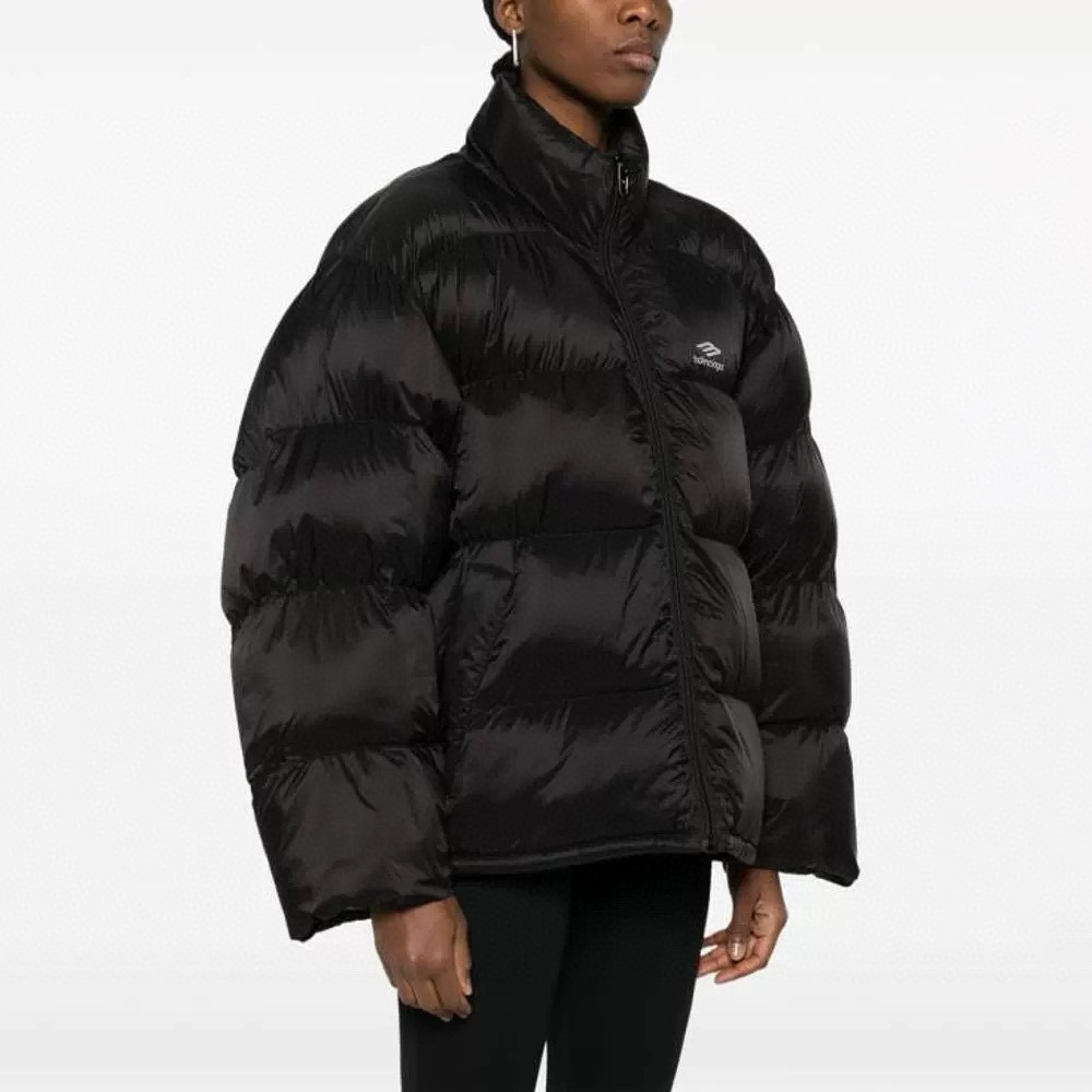 NIGO Balenciaga Men's Women's Autumn And Winter Standing Collar Solid Color Zipper Long Sleeve Puffer Down Jacket #nigo73355