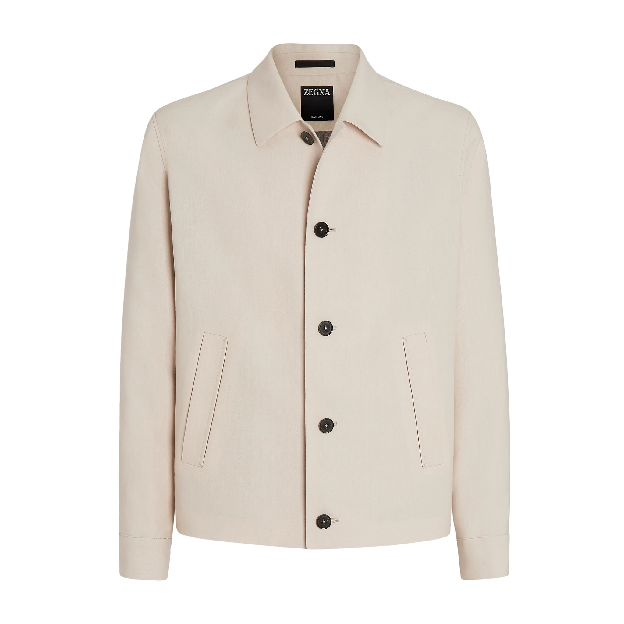 NIGO Ermenegildo Zegna Men's Spring And Autumn Solid Color Lapel Single-Breasted Long-Sleeved Linen Shirt Jacket Casual Pants Ngvp #nigo9378