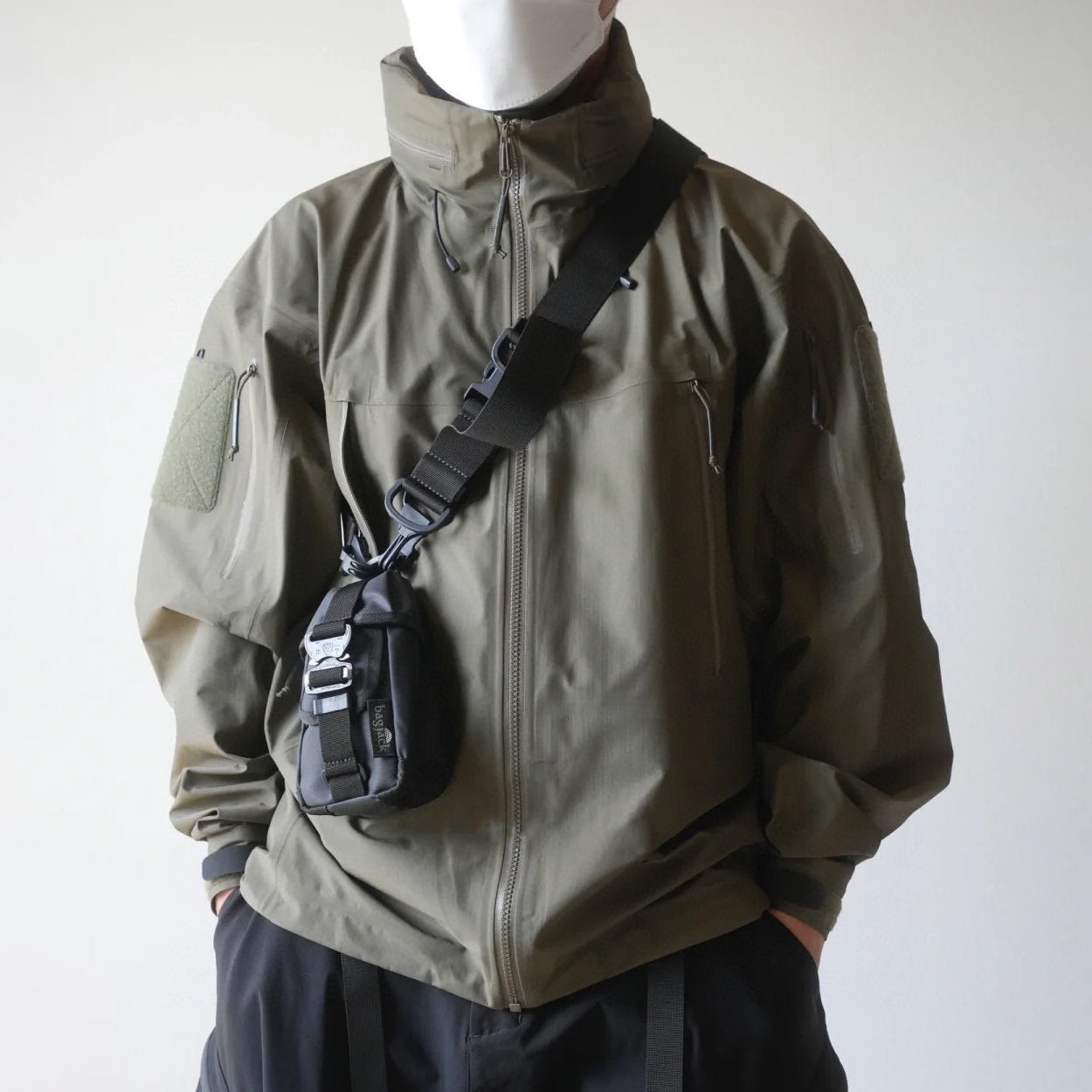 NIGO Arcteryx Autumn And Winter Solid Color Zipper Waterproof Windproof Long-Sleeved Hooded Jacket #nigo73364