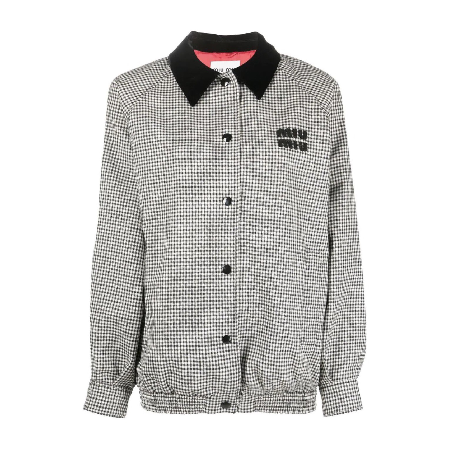 NIGO MiuMiu Women's Spring And Autumn Color Blocking Plaid Single Breasted Casual Long Sleeved Jacket #nigo73362