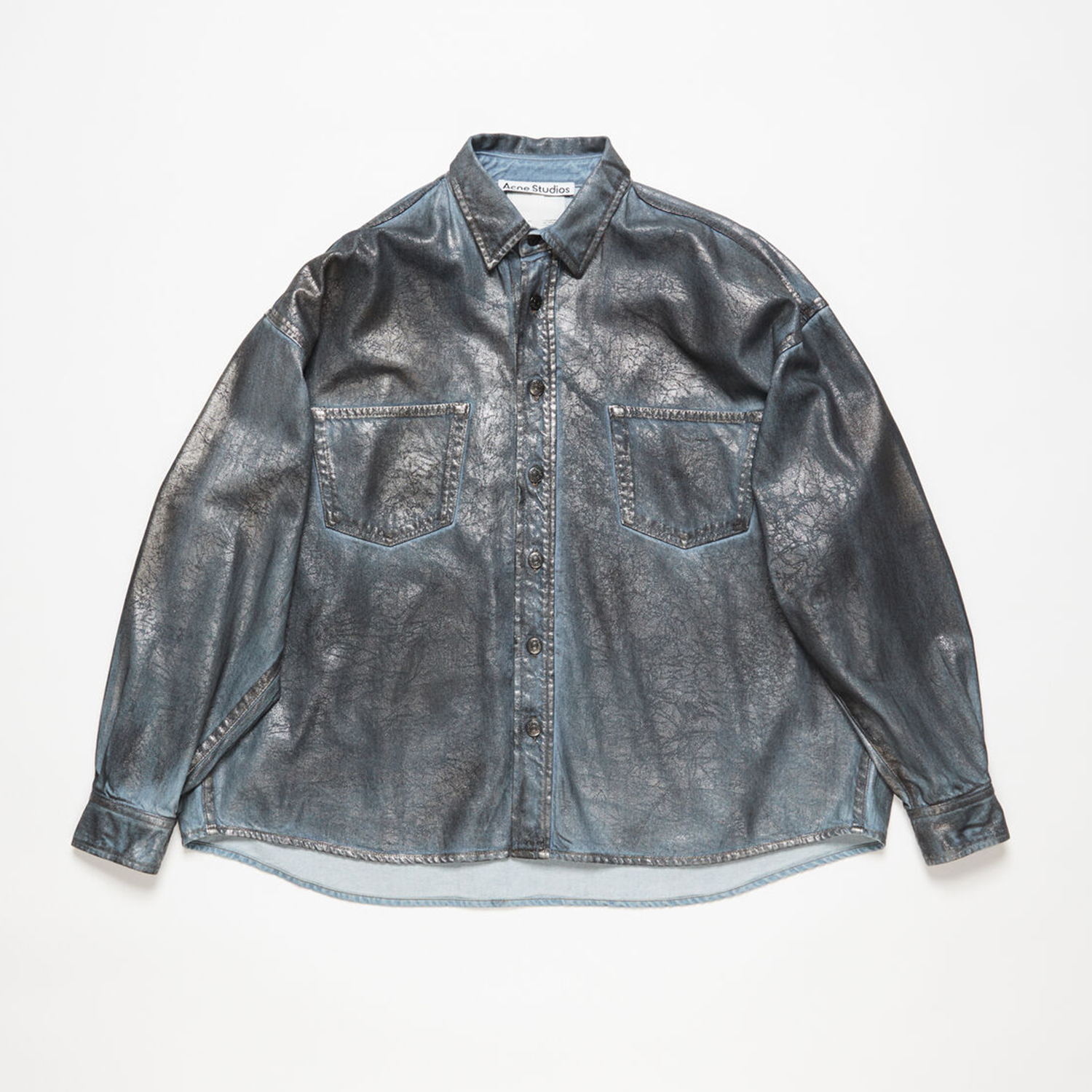 NIGO Acne Studios Men's Women's Spring And Autumn Loose Denim Long Sleeve Lapel Cotton Shirt Casual Straight Denim Pants Ngvp #nigo9387