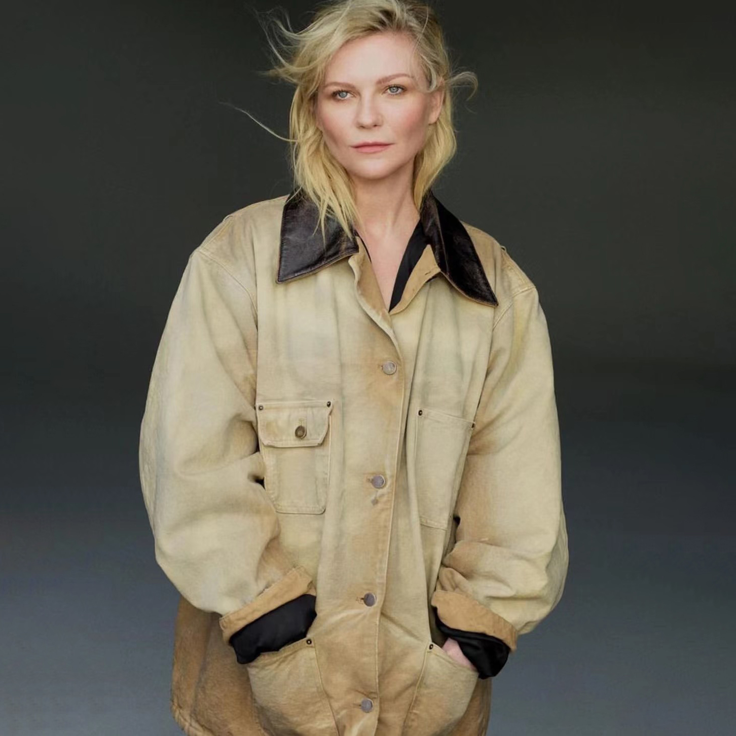 NIGO Prada Women's Men's Vintage Gradient Fashion Canvas Cotton Jacket Single Breasted Leather Collar Casual Jacket #nigo73388