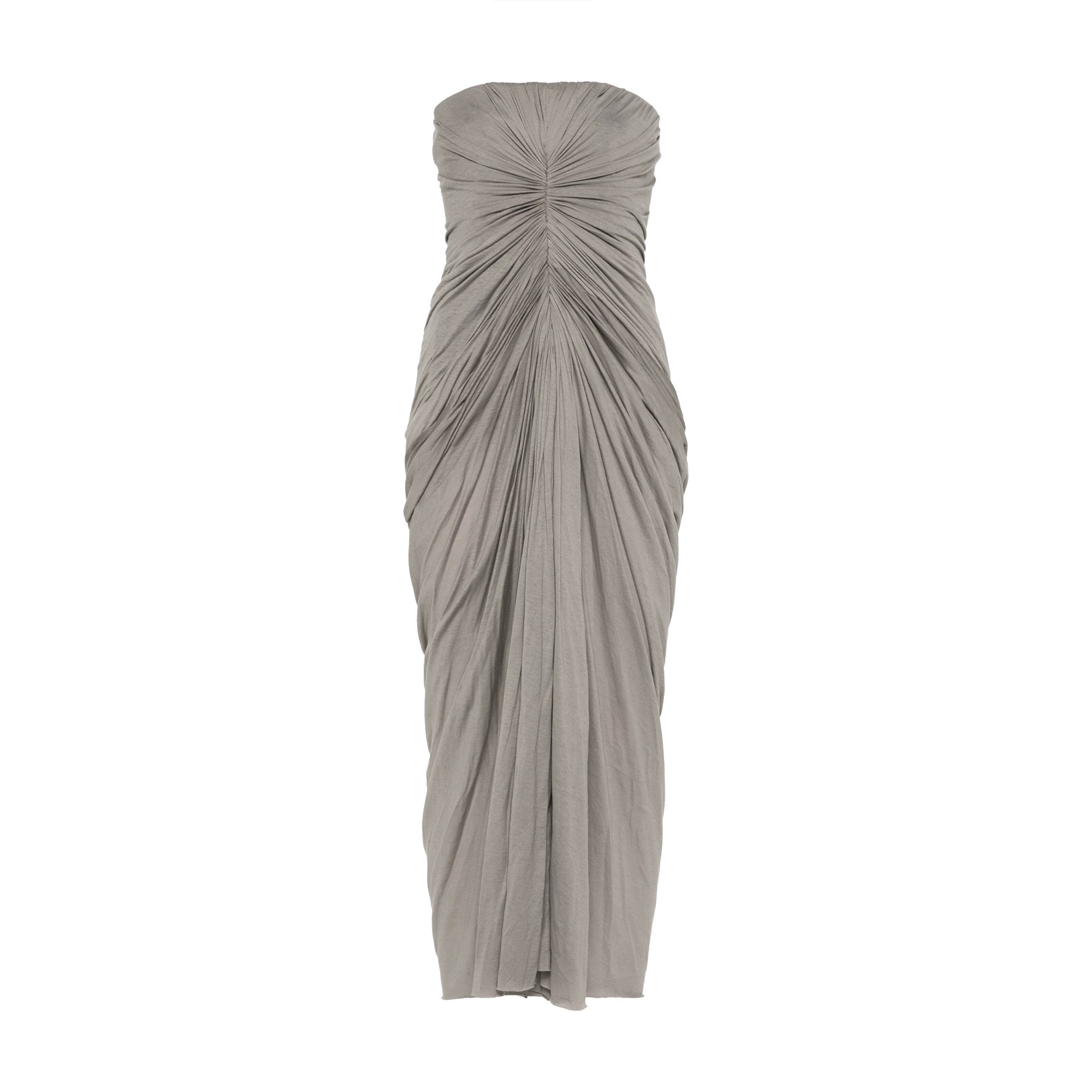 NIGO Rick Owens Women's Radiance Fishbone Corset Mid-length Pleated Dress Spring And Summer Fashion Solid Color Senior Temperament Dresses Ngvp #nigo9128