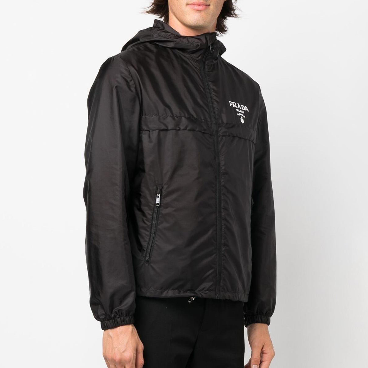 NIGO Prada Men's Spring and Summer Fashion Solid Color Zipper Long Sleeve Hooded Jacket #nigo73389