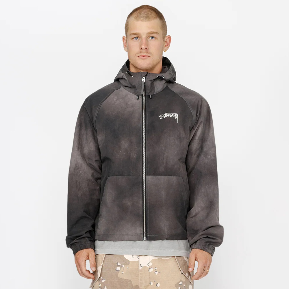 NIGO Stussy Men's And Women's Spring And Fall Pattern Print Hooded Zipper Long Sleeve Jacket #nigo73394