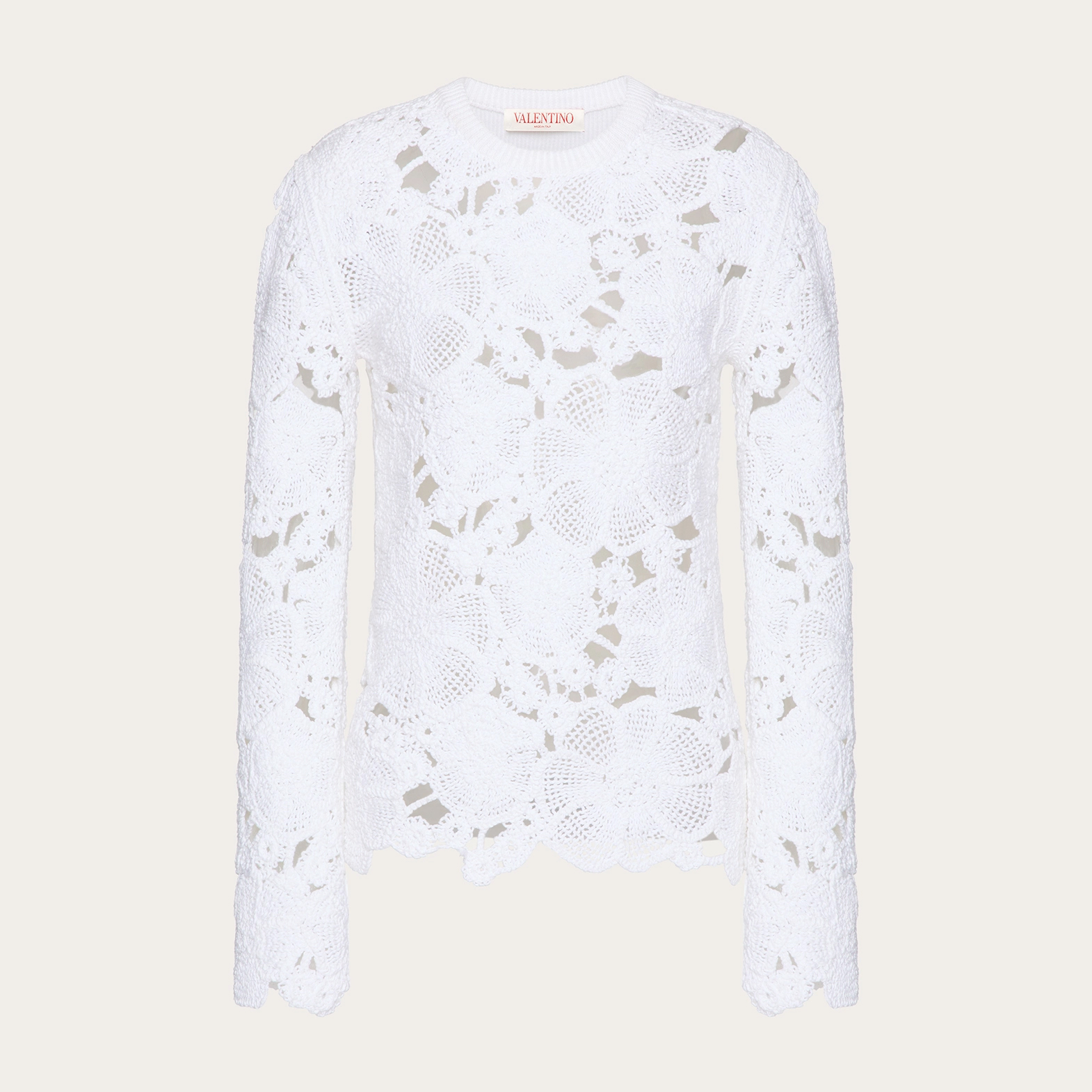 NIGO Valentino Women's Spring And Winter Knitted Embroidery Hollow Round Neck Cotton Solid Color Long Sleeve Sweater Ngvp #nigo9416