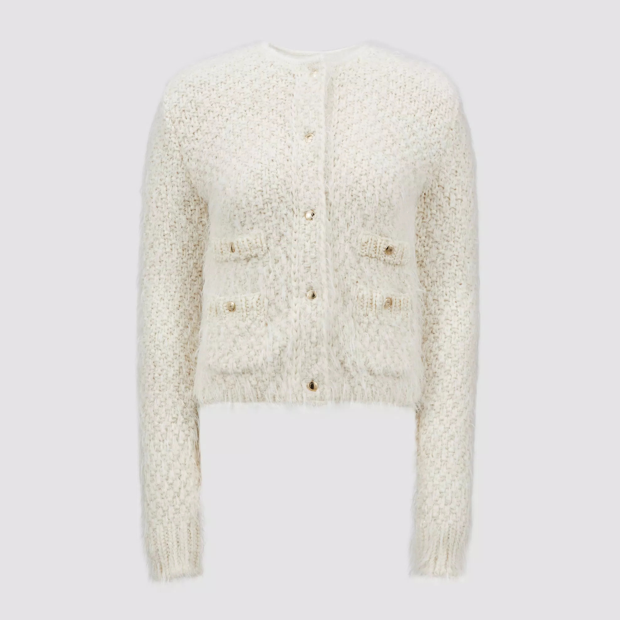 NIGO Moncler Women's Autumn and Winter Solid Color Single Breasted Wool Tweed Patchwork Puffer Down Long Sleeve Jacket #nigo73445