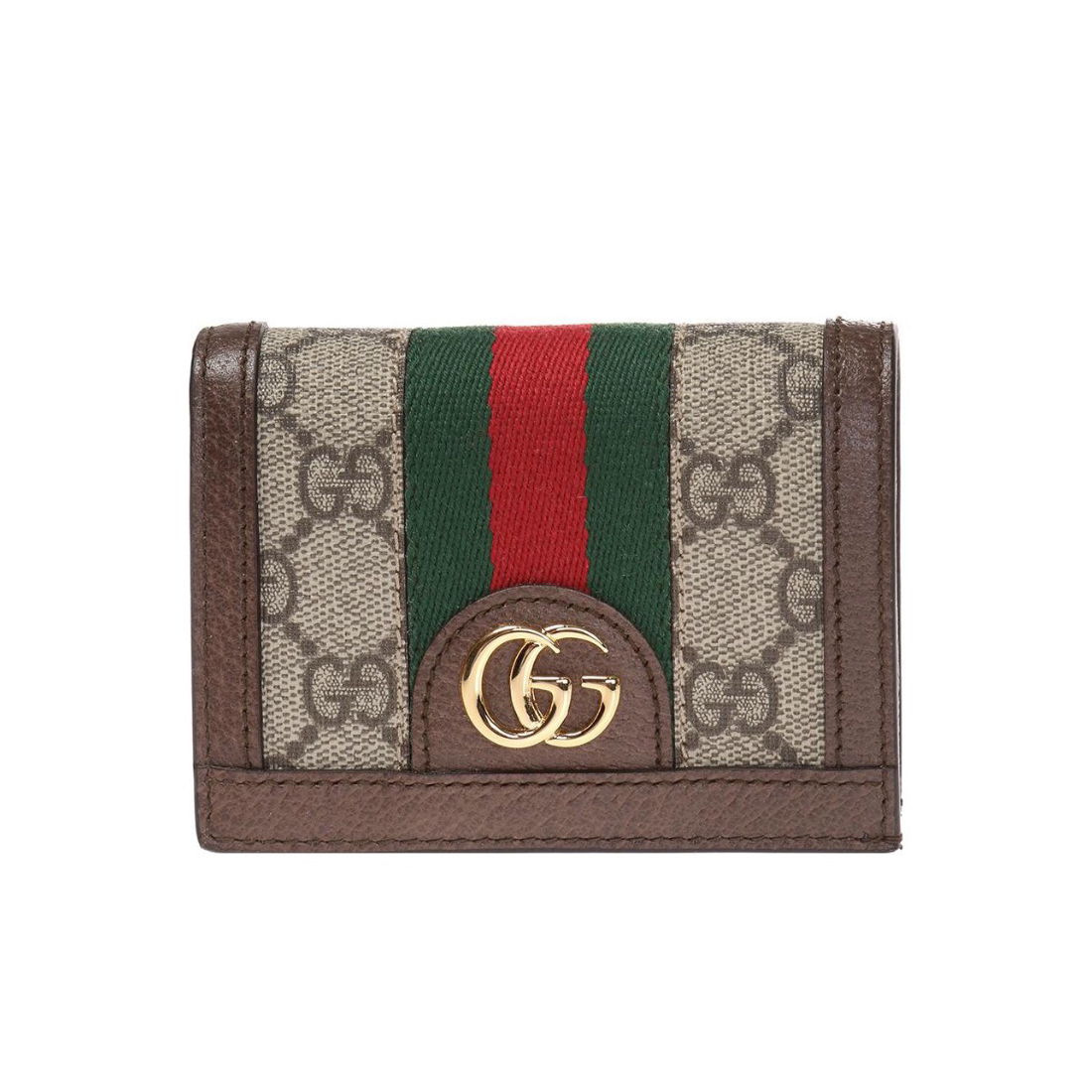 NIGO Gucci Women's Monogrammed Logo Flap Closure Leather Wallet Card Case Bag Bags #nigo73453