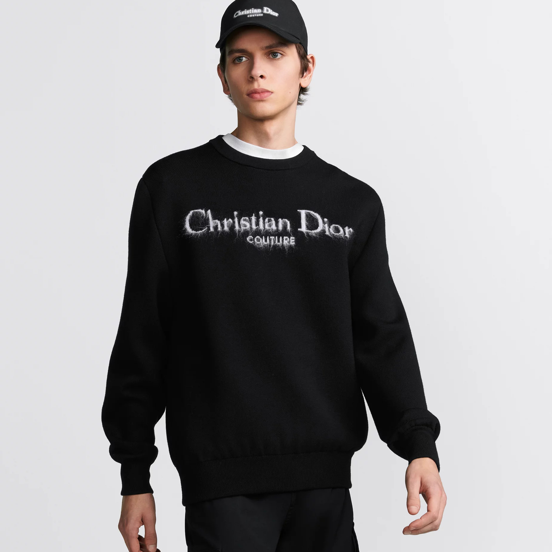 NIGO Dior Men's Autumn and Winter Solid Color Logo Letter Embroidery Round Neck Long Sleeve Sweater #nigo73469