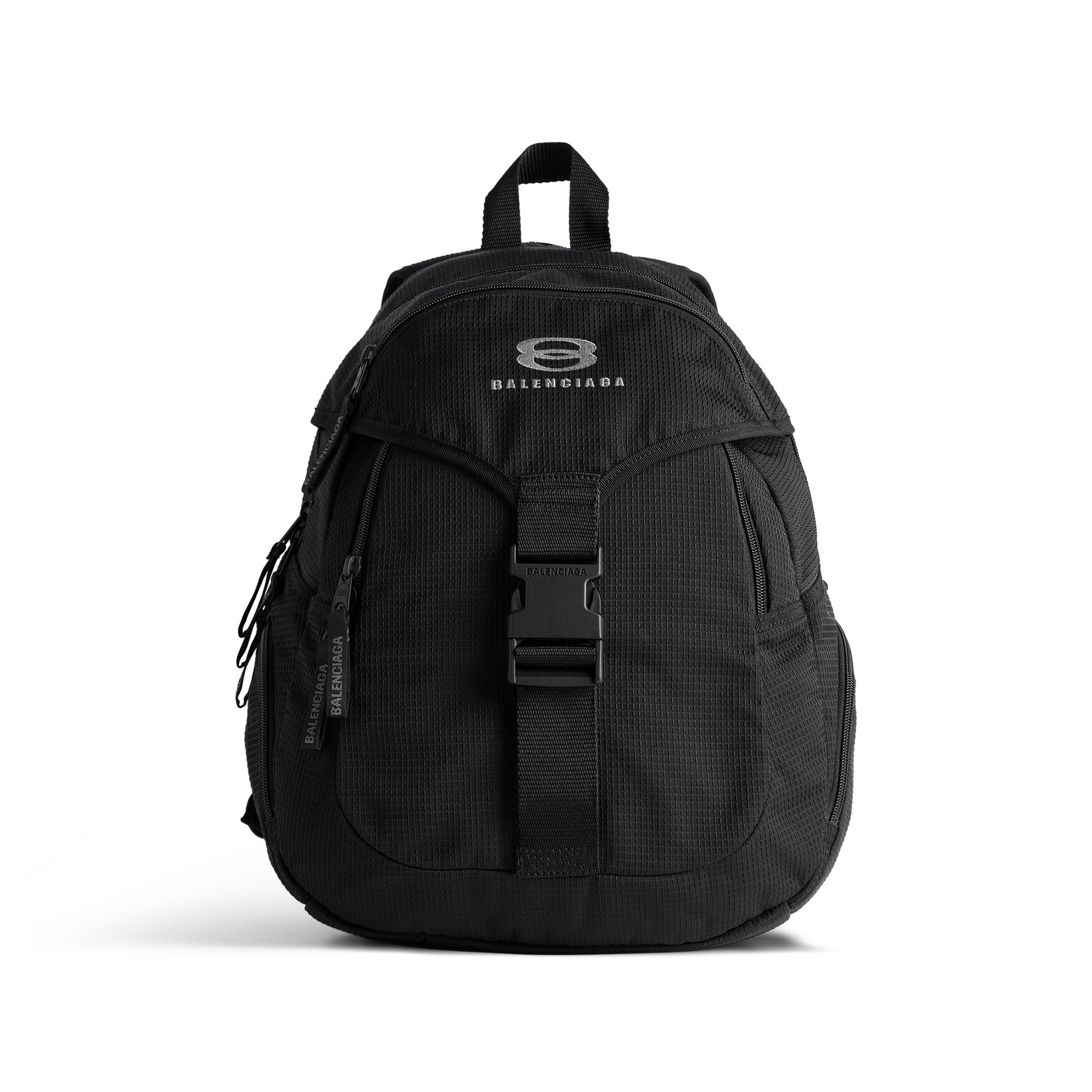 NIGO Balenciaga Unity Men's Black Adjustable Shoulder Strap Flap Buckle Closure Nylon Fabric Shoulder Bag Bags #nigo73466