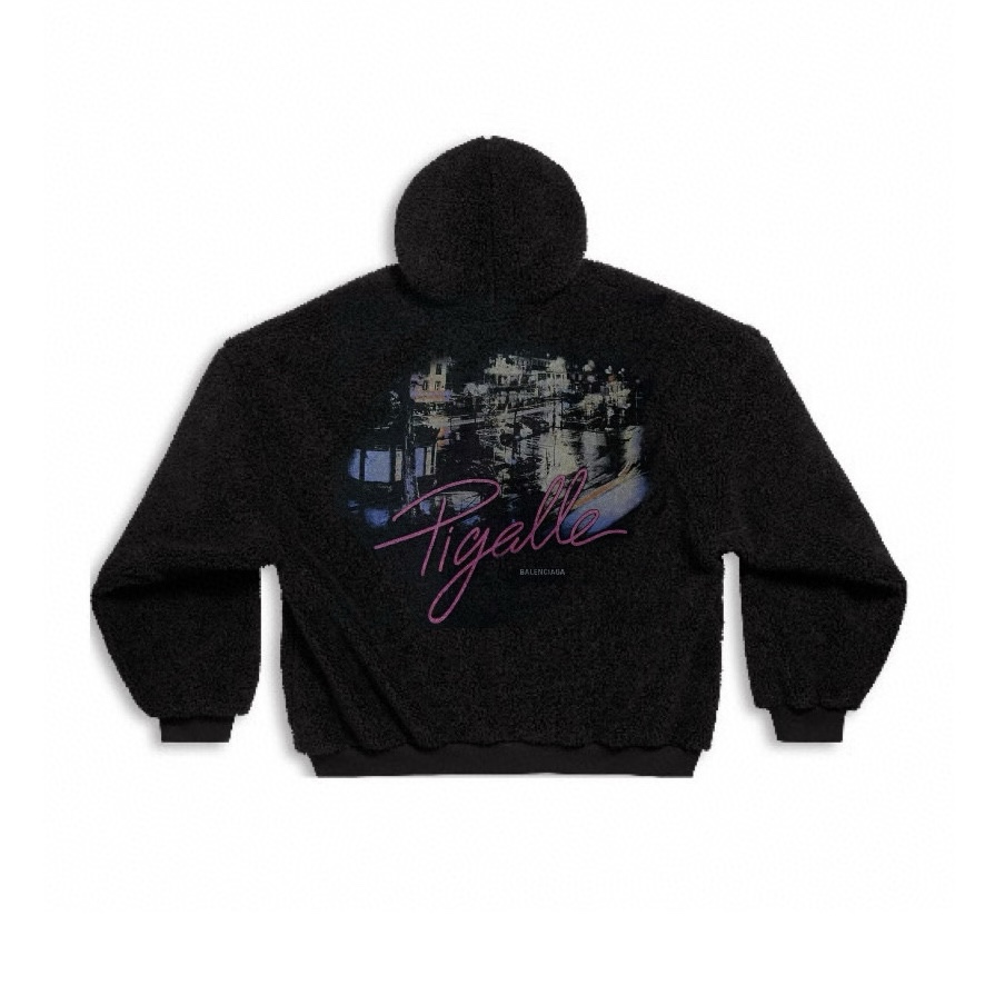 NIGO Balenciaga Men's Women's Spring and Autumn Zipper Graffiti Long Sleeve Solid Color Hooded Jacket Ngvp #nigo9427