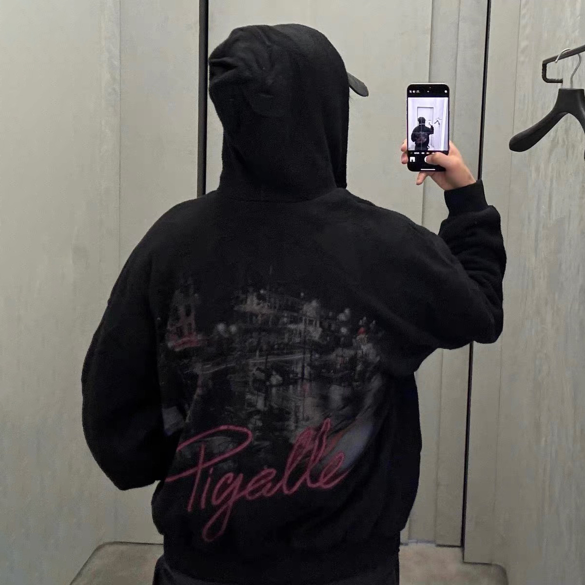 NIGO Balenciaga Men's Women's Spring and Autumn Zipper Graffiti Long Sleeve Solid Color Hooded Jacket Ngvp #nigo9427