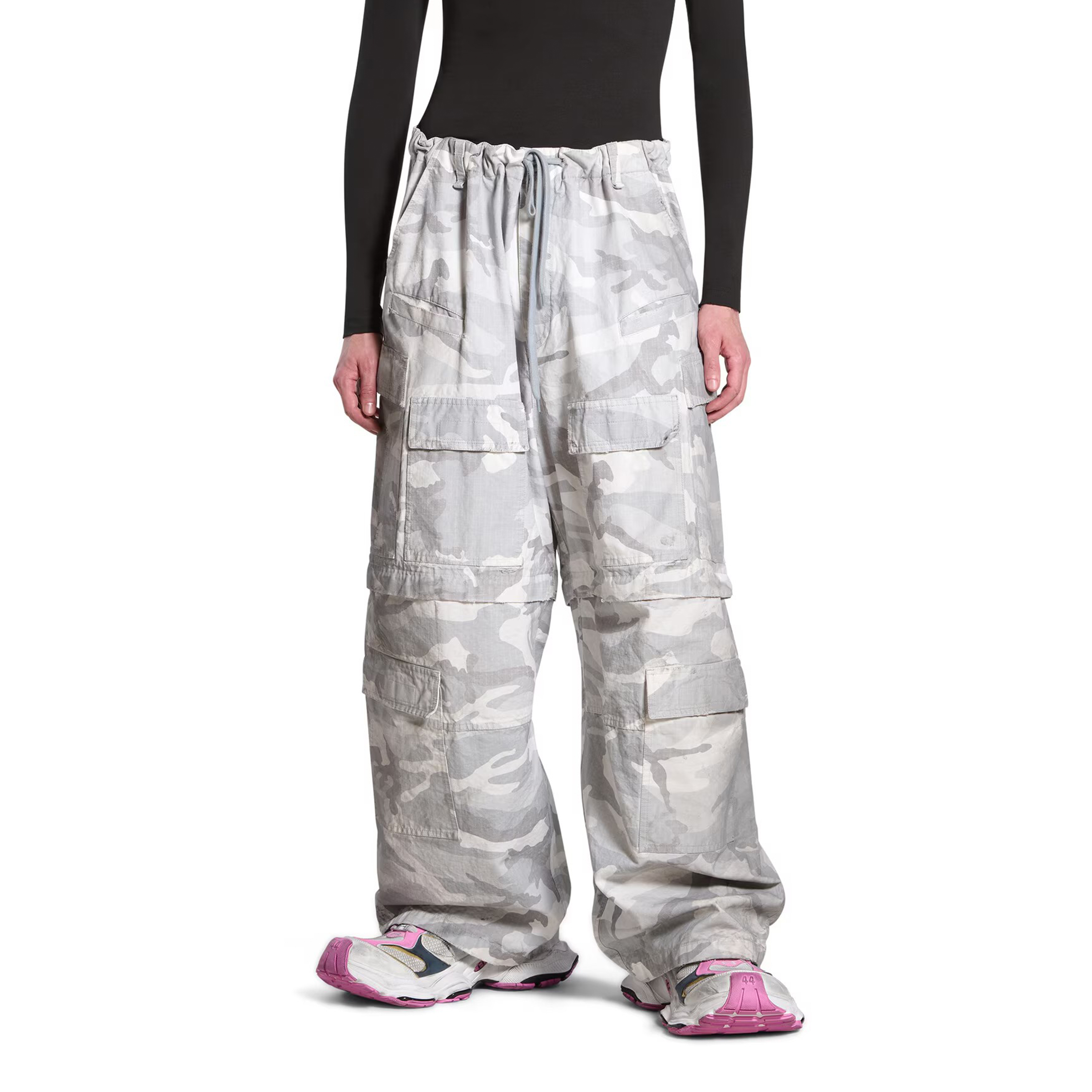 NIGO Balenciaga Men's Spring And Fall Camouflage Removable Cargo Pants Loose Large Pockets Drawstring Casual Pants Ngvp #nigo9422