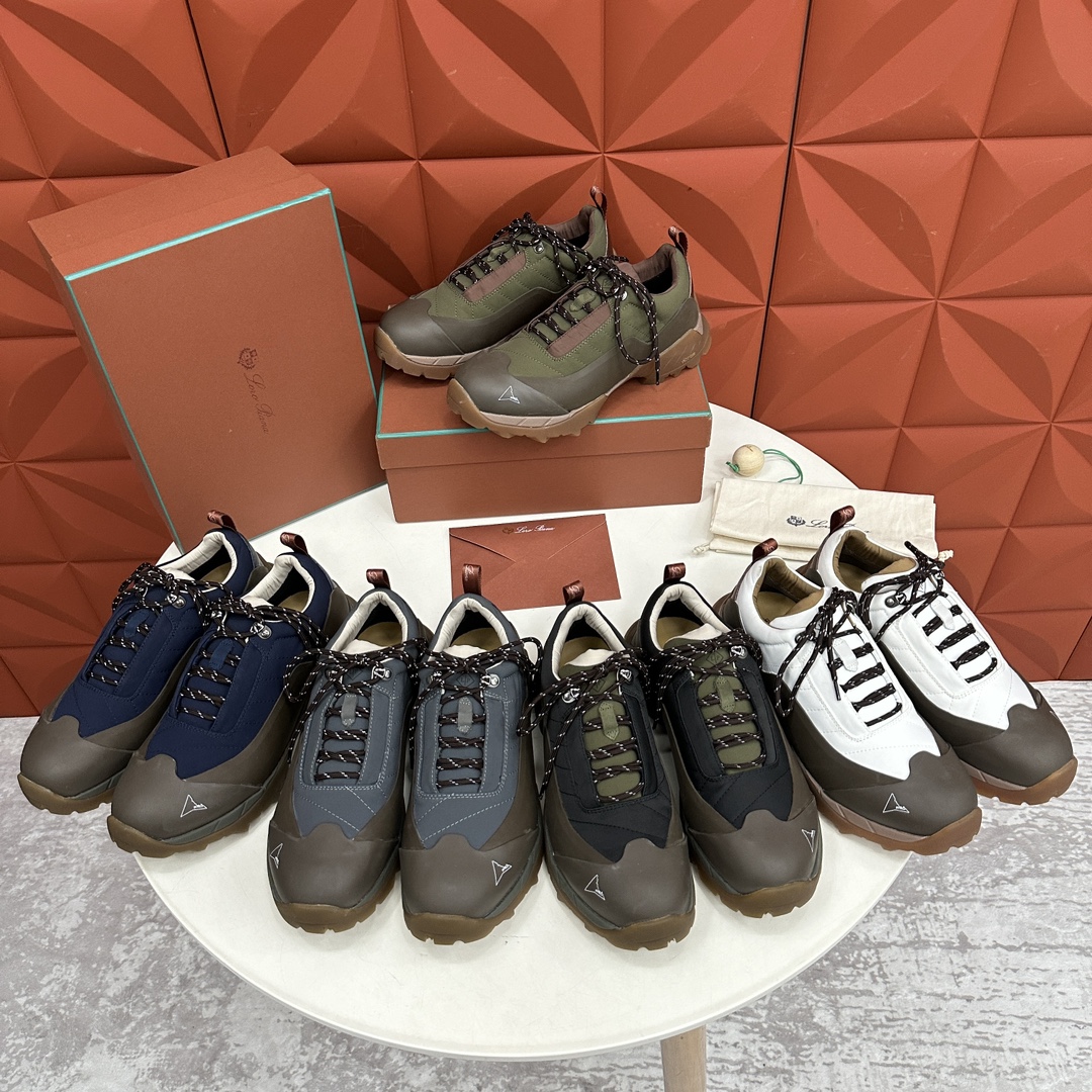 NIGO Loro Piana Katharina Men's Calfskin Suede Round Toe Lace Up Low Top Casual Sneakers Shoes #nigo73483