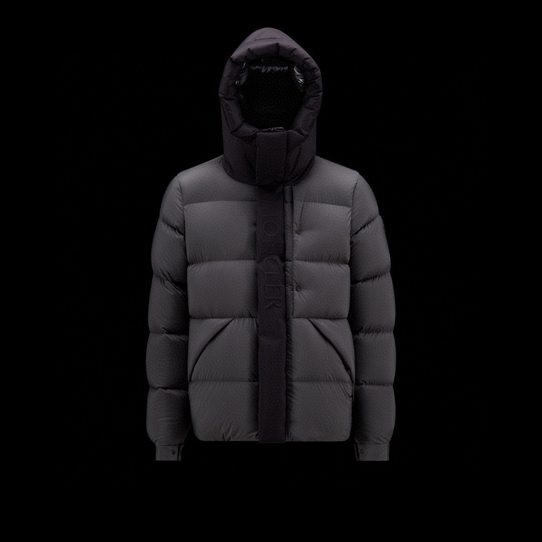 NIGO Moncler Men's Winter Letter Logo Embroidery Zipper Hooded Short Puffer Down Long Sleeve Jacket #nigo73486