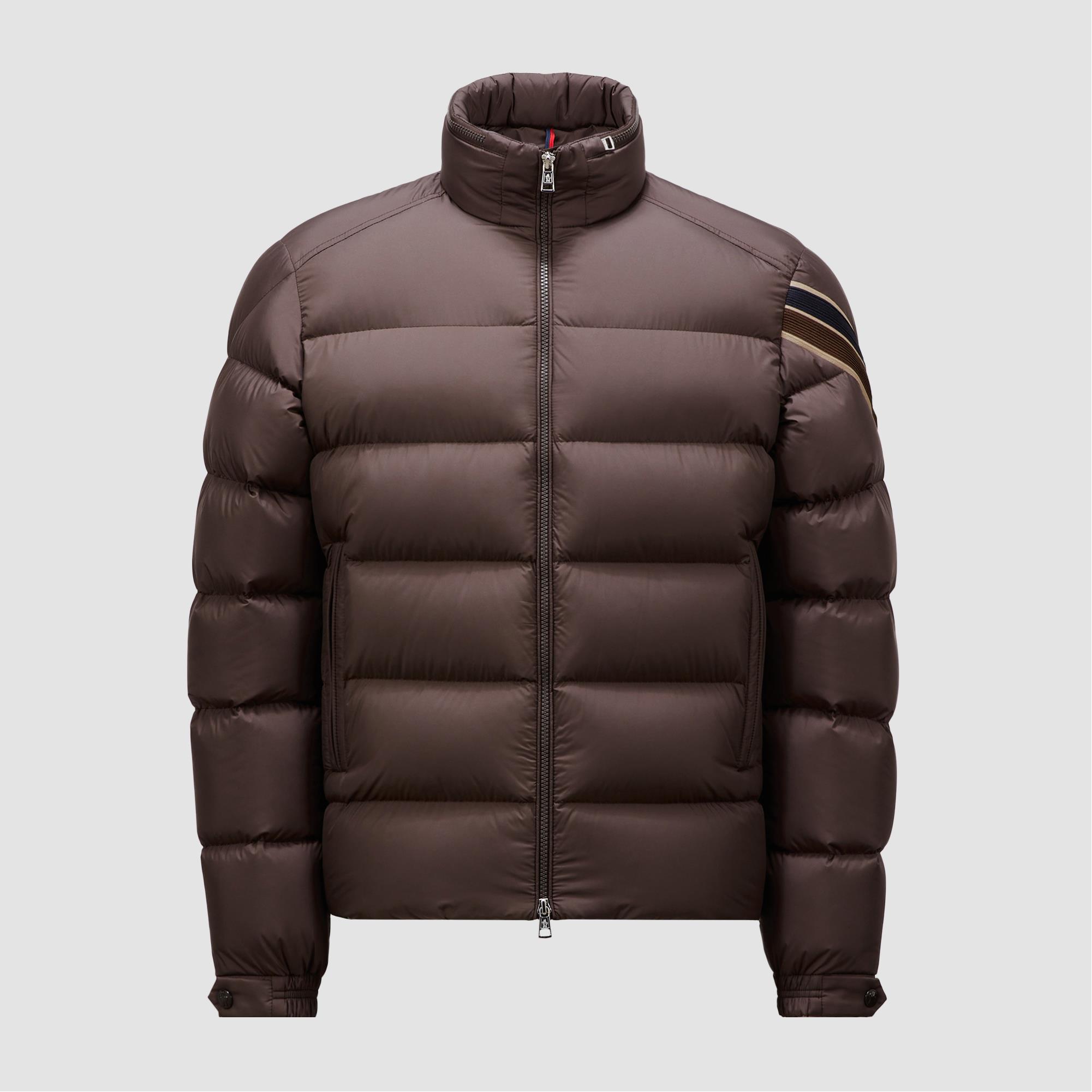 NIGO Moncler Men's Autumn and Winter Solid Color Tricolor Stripe Collar Zipper Long Sleeve Puffer Down Jacket #nigo73485