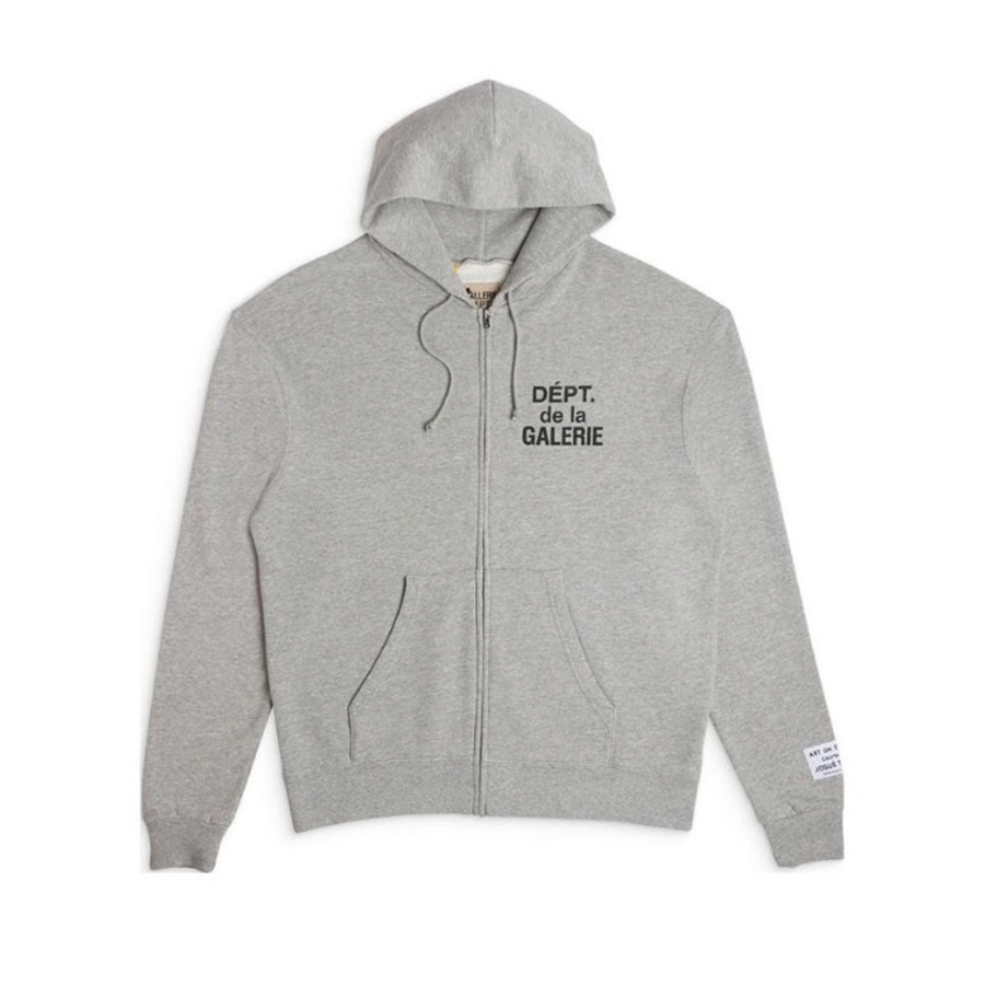 NIGO Gallery Dept. Men's Women's Spring And Autumn Cotton Letter Printed Zipper Loose Gray Hoodie Long Sleeve Jacket Ngvp #nigo9432