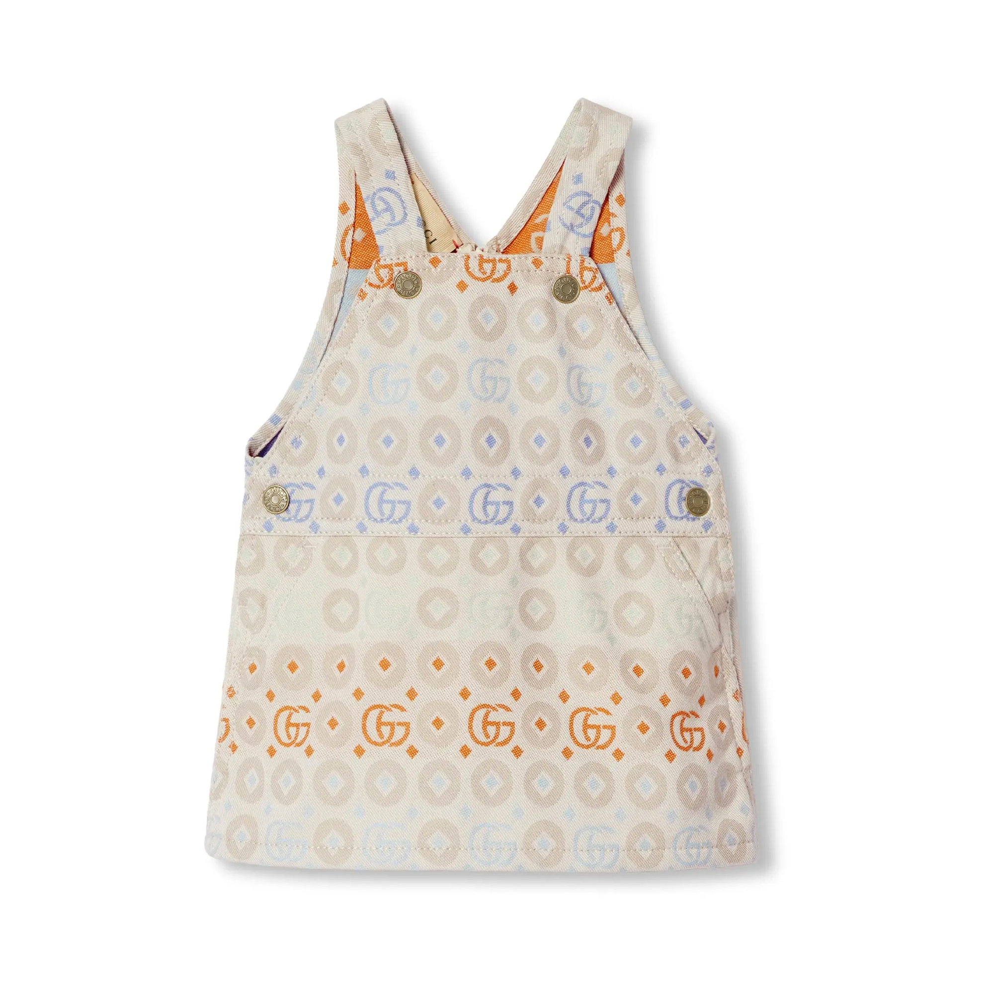 NIGO Gucci Kid's Fall and Winter Double G Printed Cotton Sleeveless Back Dresses #nigo31346
