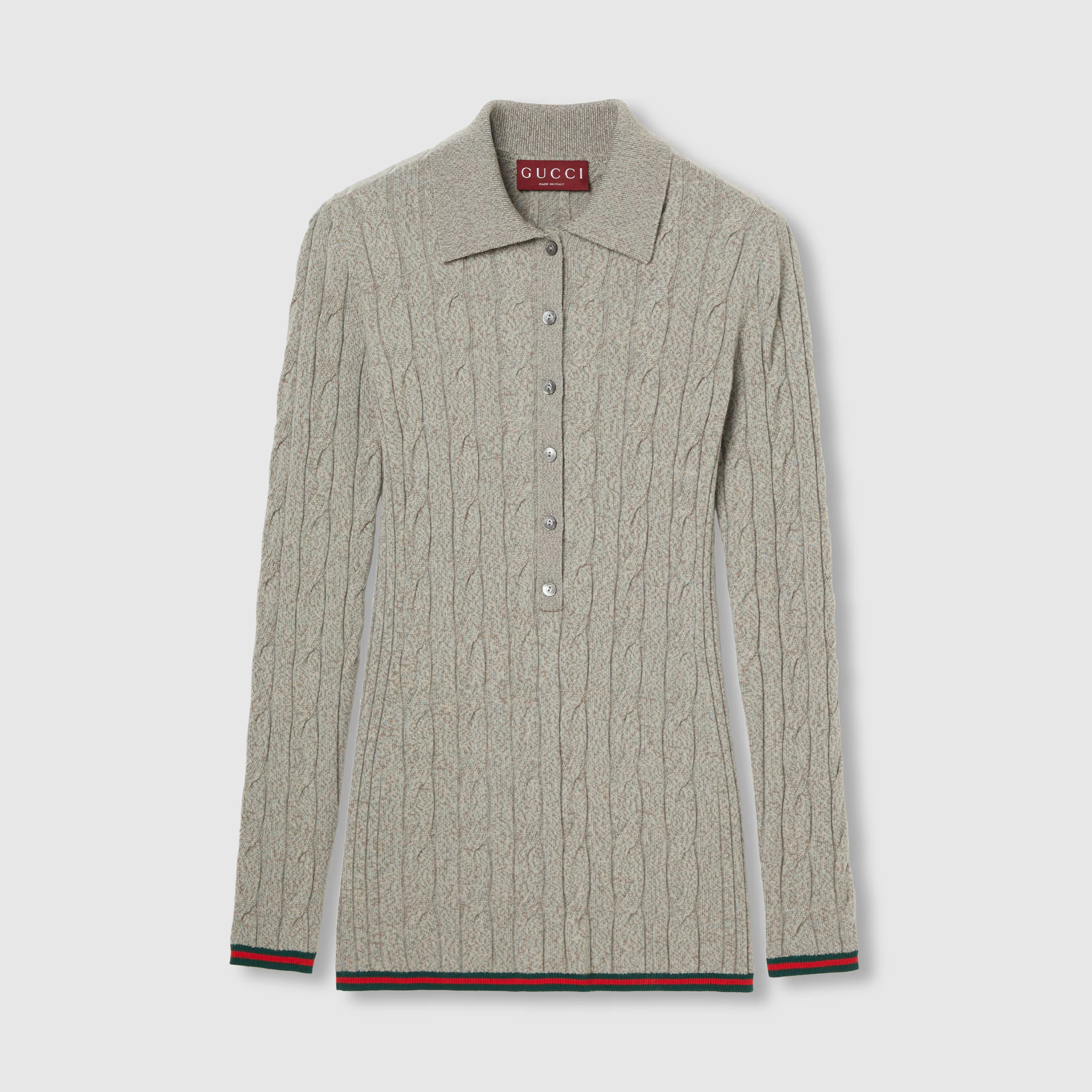 NIGO Gucci Women's Solid Color Spring, Autumn And Winter Polo Neck Ribbed Slim Long Sleeve Wool Sweater Ngvp #nigo9437