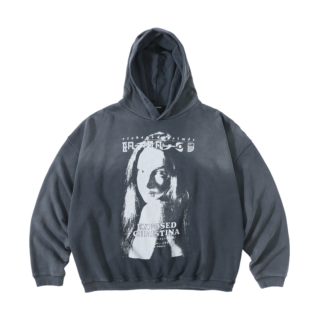 NIGO Enfants Riches Deprimes Men's Spring And Autumn Letter Character Print Retro Solid Color Washed Long Sleeve Pullover Hooded Sweatshirt Ngvp #nigo9446