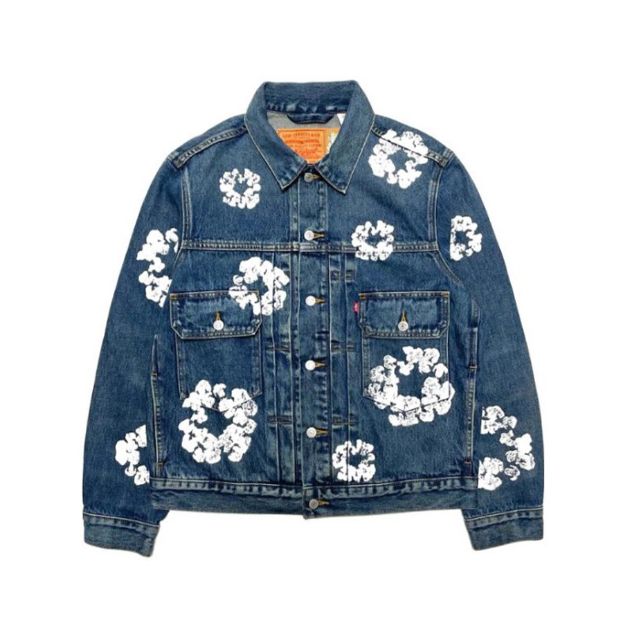 NIGO Denim Tears Men's Women's Spring And Autumn Cotton Coat Lapel Single Breasted Floral Long Sleeve Denim Jacket Ngvp #nigo9434