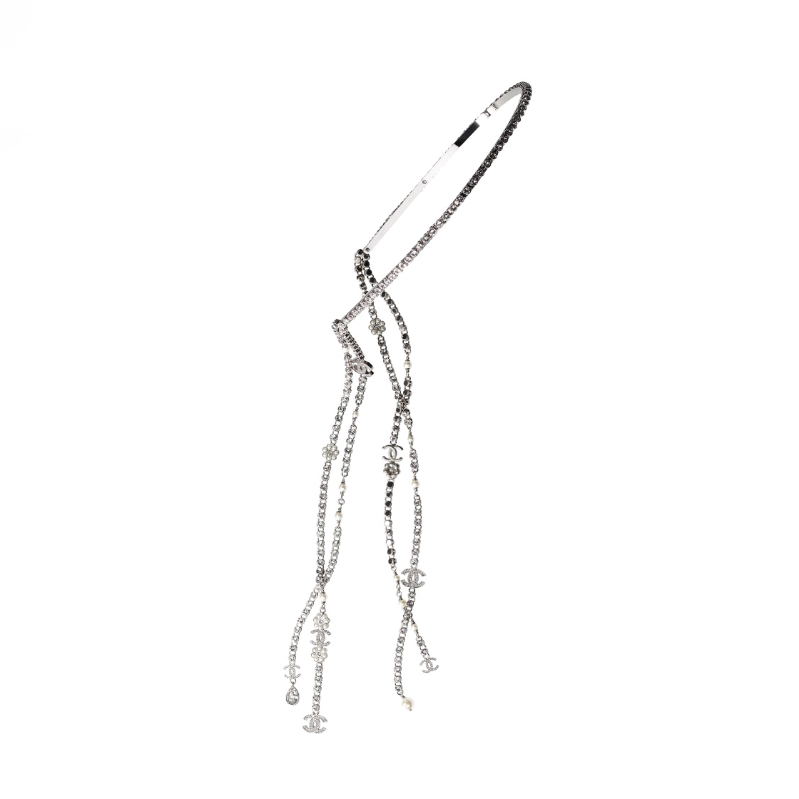 NIGO Chanel Women's Metal and Diamond Tassel Hair Bands Jewelry #nigo73528