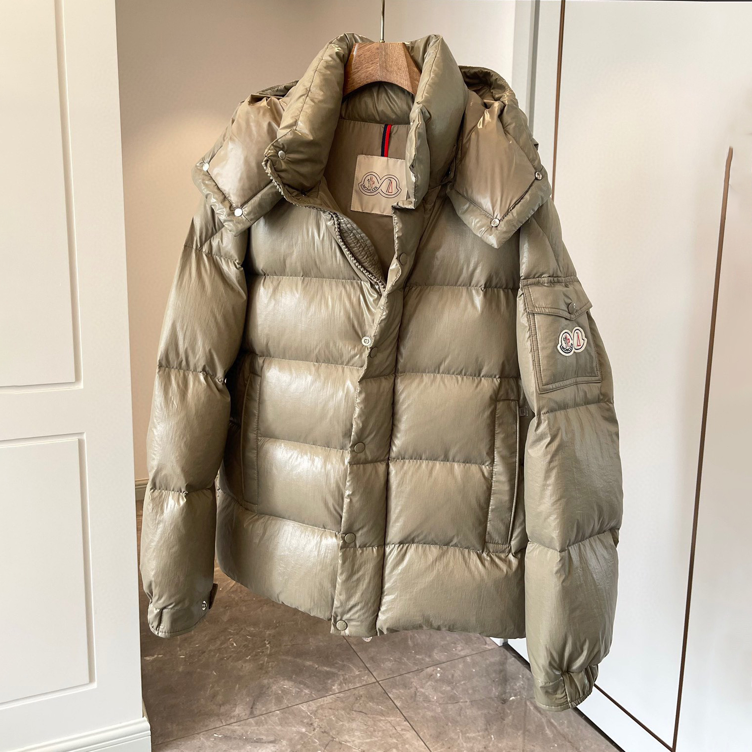 NIGO Moncler Men's And Women's Autumn And Winter Solid Color Hooded Single Breasted Long Sleeved Puffer Down Jacket #nigo73519