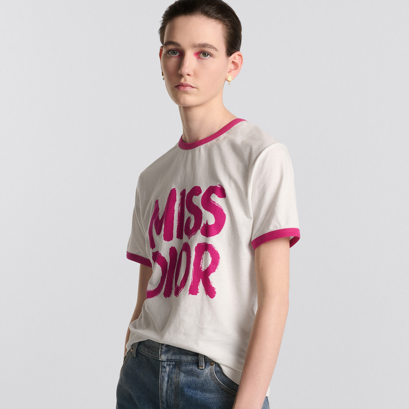 NIGO Dior Women's Summer Solid Color Logo Letter Printed Round Neck Short Sleeve T-Shirt #nigo73555