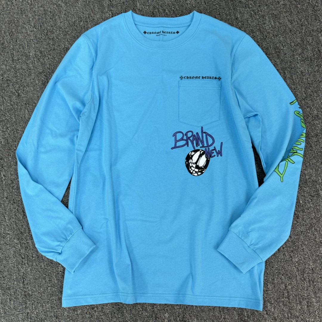 NIGO Chrome Hearts Men's Spring/Summer Solid Color Long Sleeve T-Shirt #nigo73551