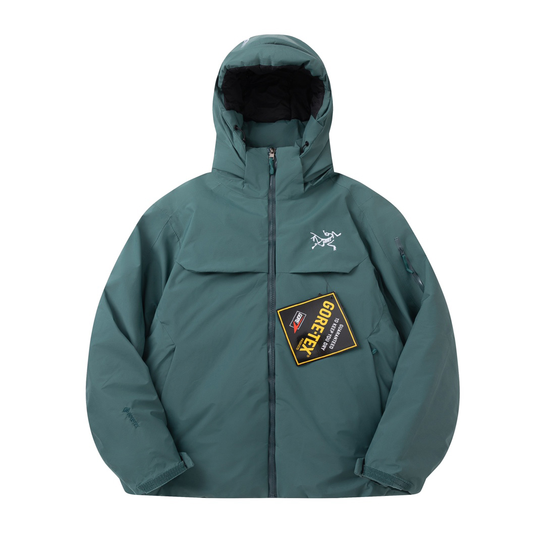 NIGO Arcteryx Autumn And Winter Solid Color Zipper Waterproof Windproof Long-Sleeved Hooded Jacket #nigo73572