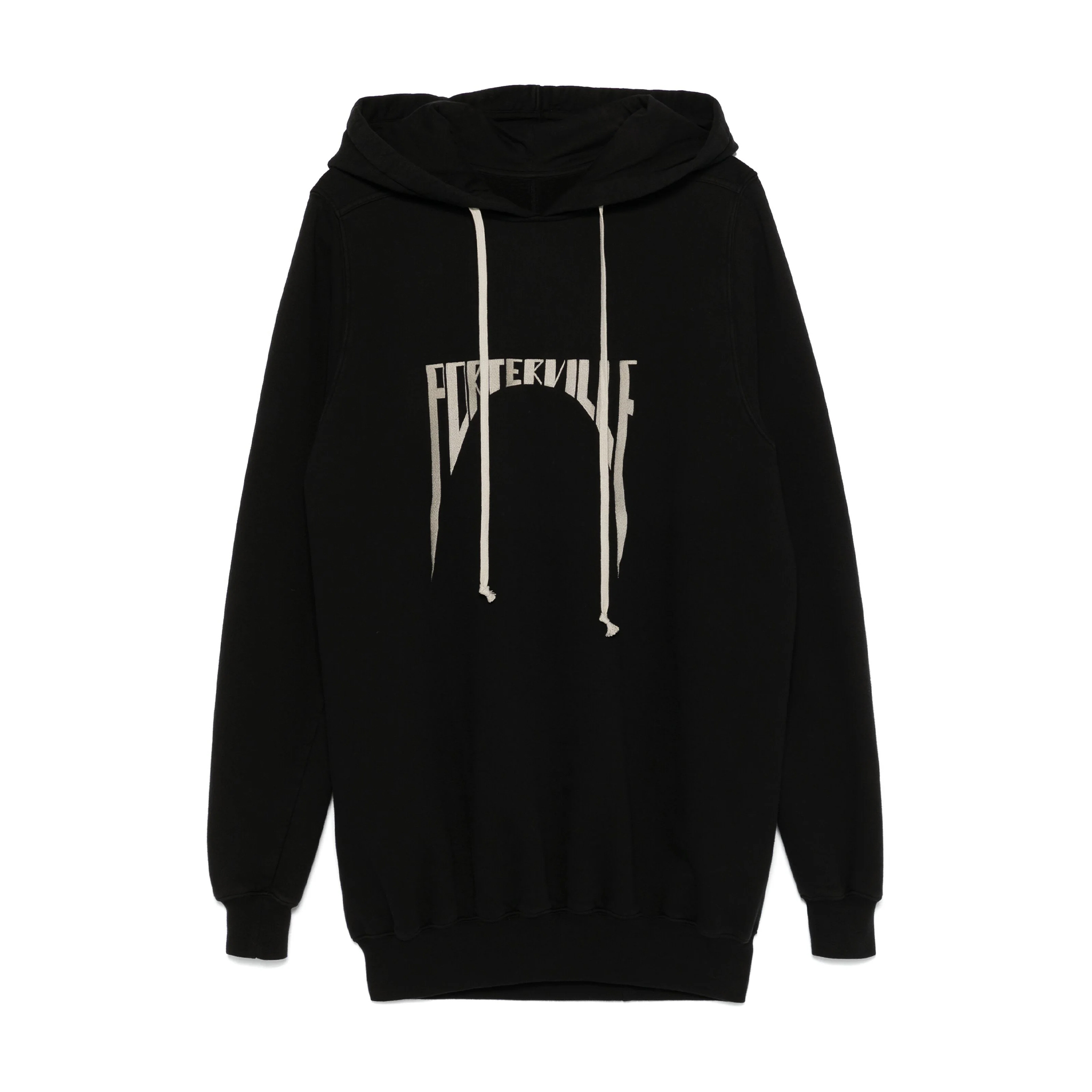 NIGO Rick Owens Men's Spring And Autumn Logo Embroidery Black Cotton Long Sleeve Loose Hooded Sweatshirt Ngvp #nigo9452