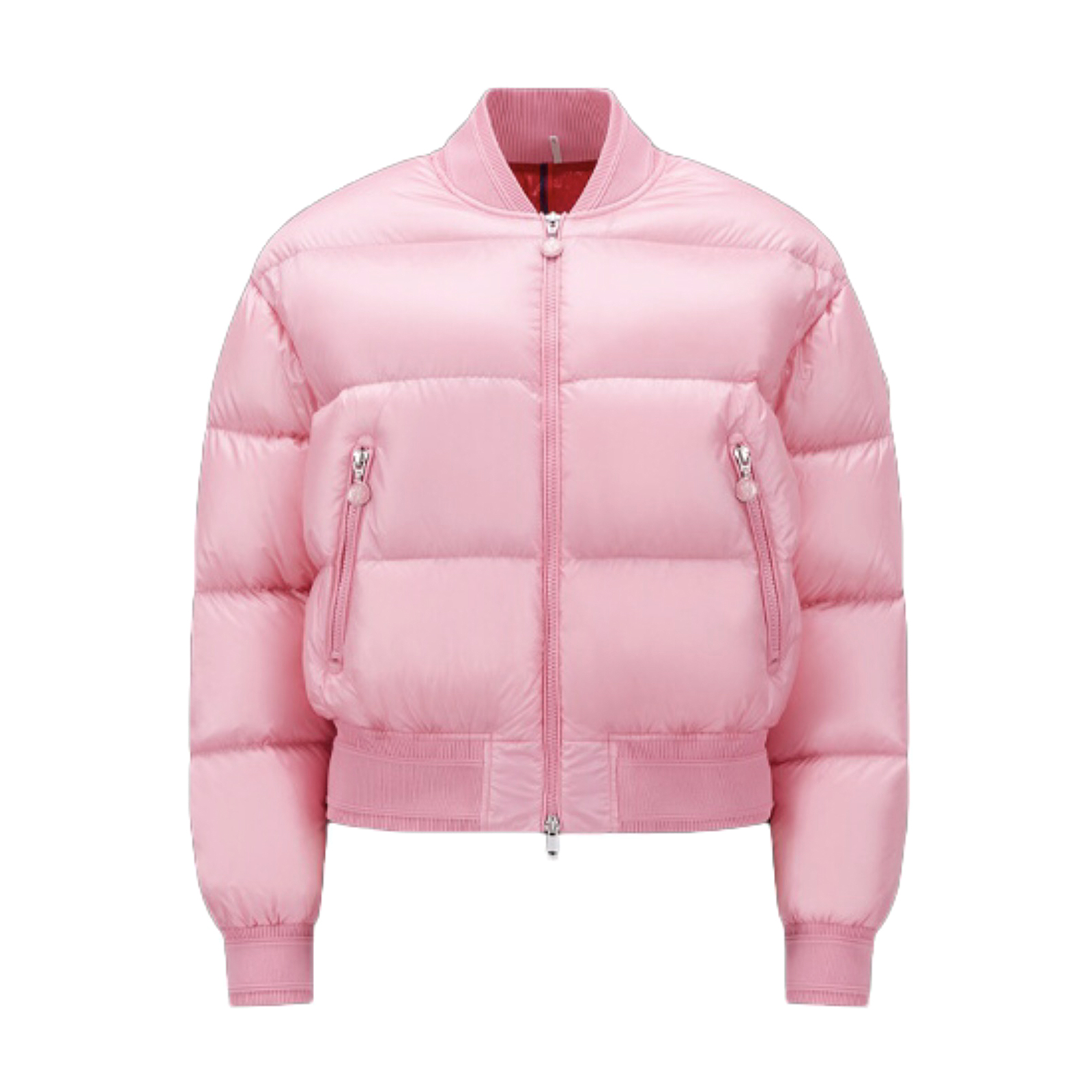NIGO Moncler Women's Autumn and Winter Pink Lapel Zipper Long Sleeve Puffer Down Jacket #nigo73582