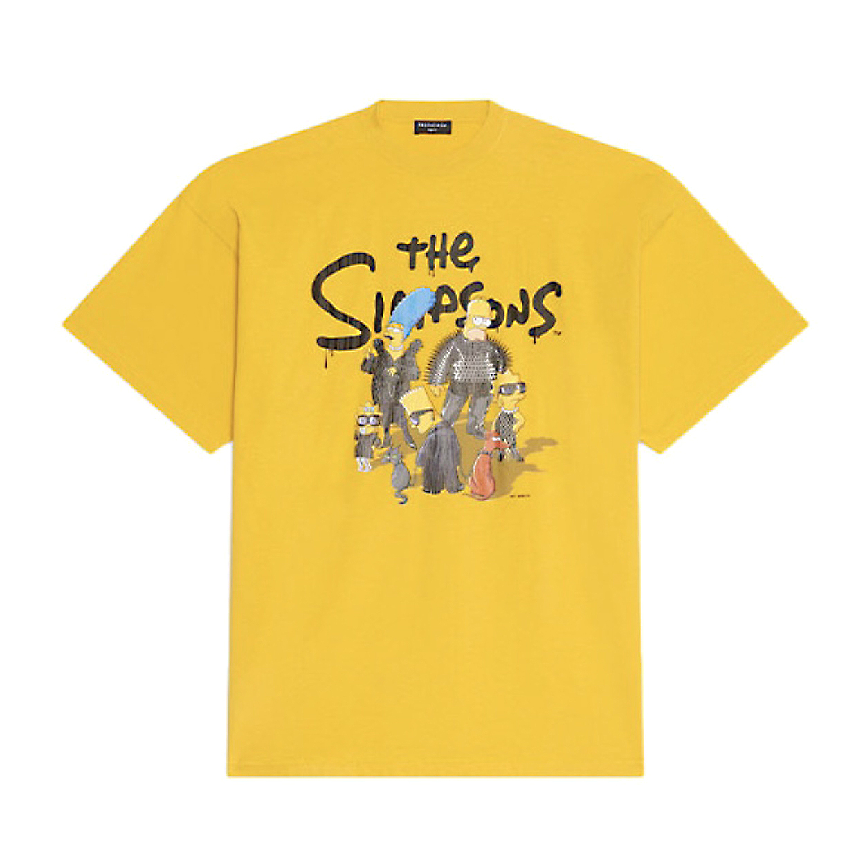 NIGO Balenciaga X The Simpsons Men's Summer Logo Cartoon Print Round Neck Short Sleeve T-Shirt #nigo73598