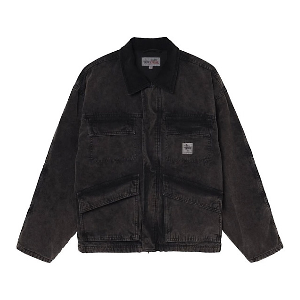 NIGO Stussy Men's Autumn and Winter Solid Color Pocket Zipper Warm Workwear Long Sleeve Jacket #nigo73616