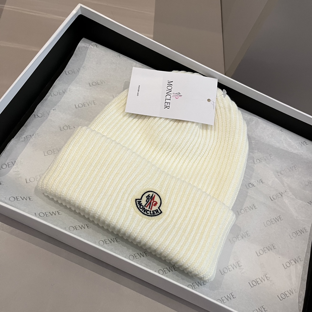 NIGO Moncler Men's Autumn and Winter Solid Color Fashion Simple Cashmere Pompom Hat Cap #nigo73622