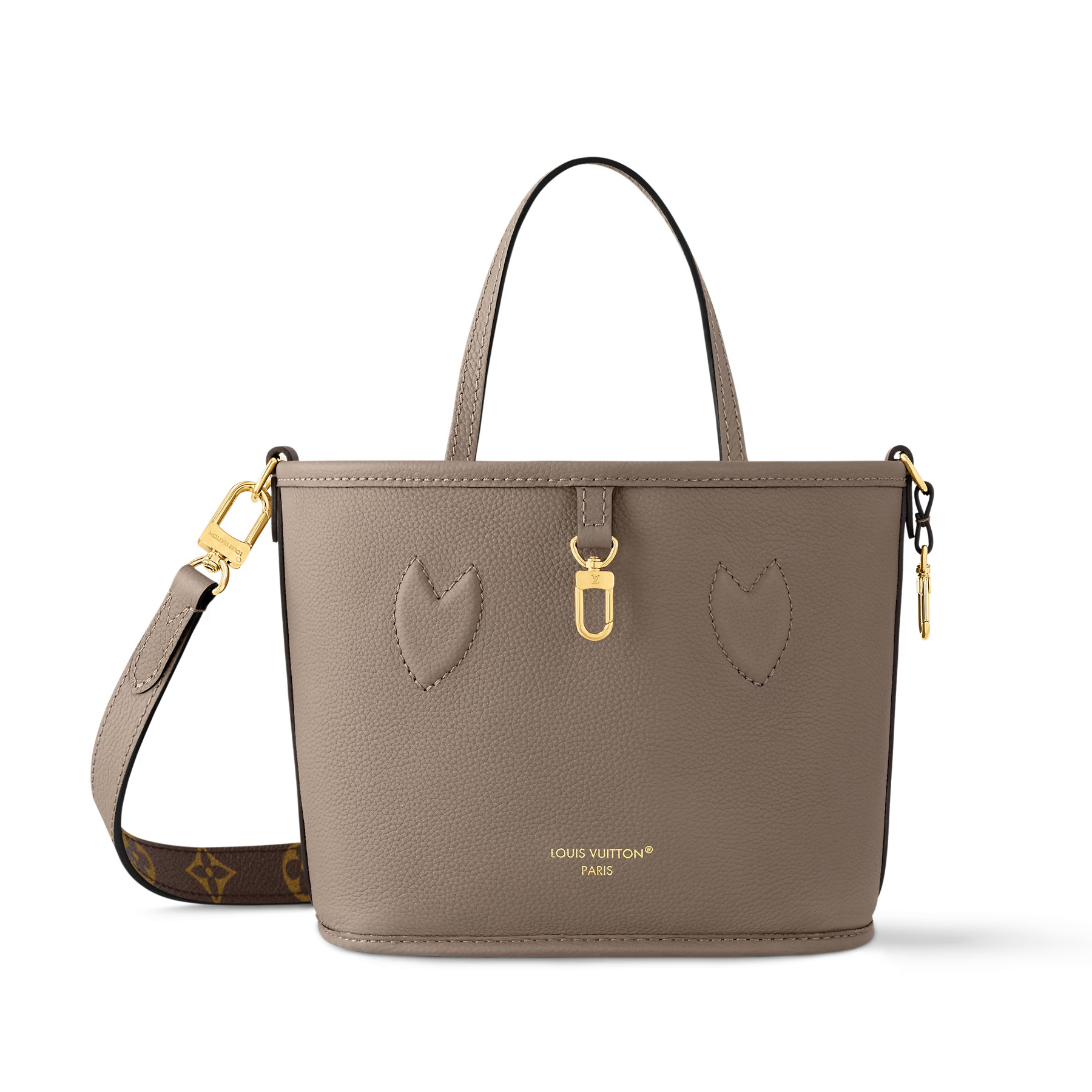 NIGO Louis Vuitton Neverfull Bandoulière Inside Out BB Women's Removable Shoulder Strap Solid Color Cow Leather Reversible Shoulder Crossbody Handbag Bag Bags #nigo73635