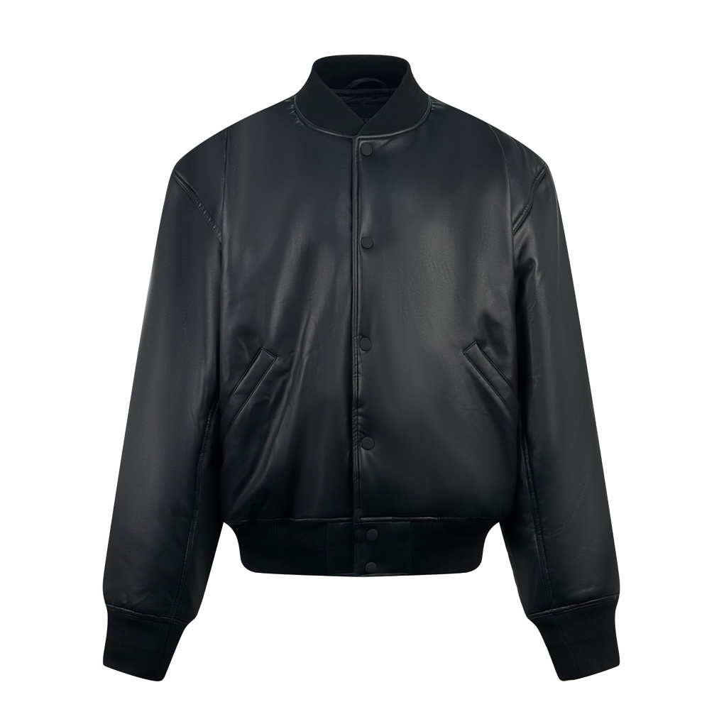 NIGO Balenciaga Men's Spring and Autumn Black Letter Printed Single Breasted Leather Long Sleeve Jacket #nigo73663