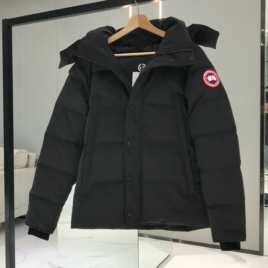 NIGO Canada Goose Men's Fall and Winter Ski Season Fit Parker Coat Solid Color Zipper Long Sleeve Puffer Down Jacket #nigo73676