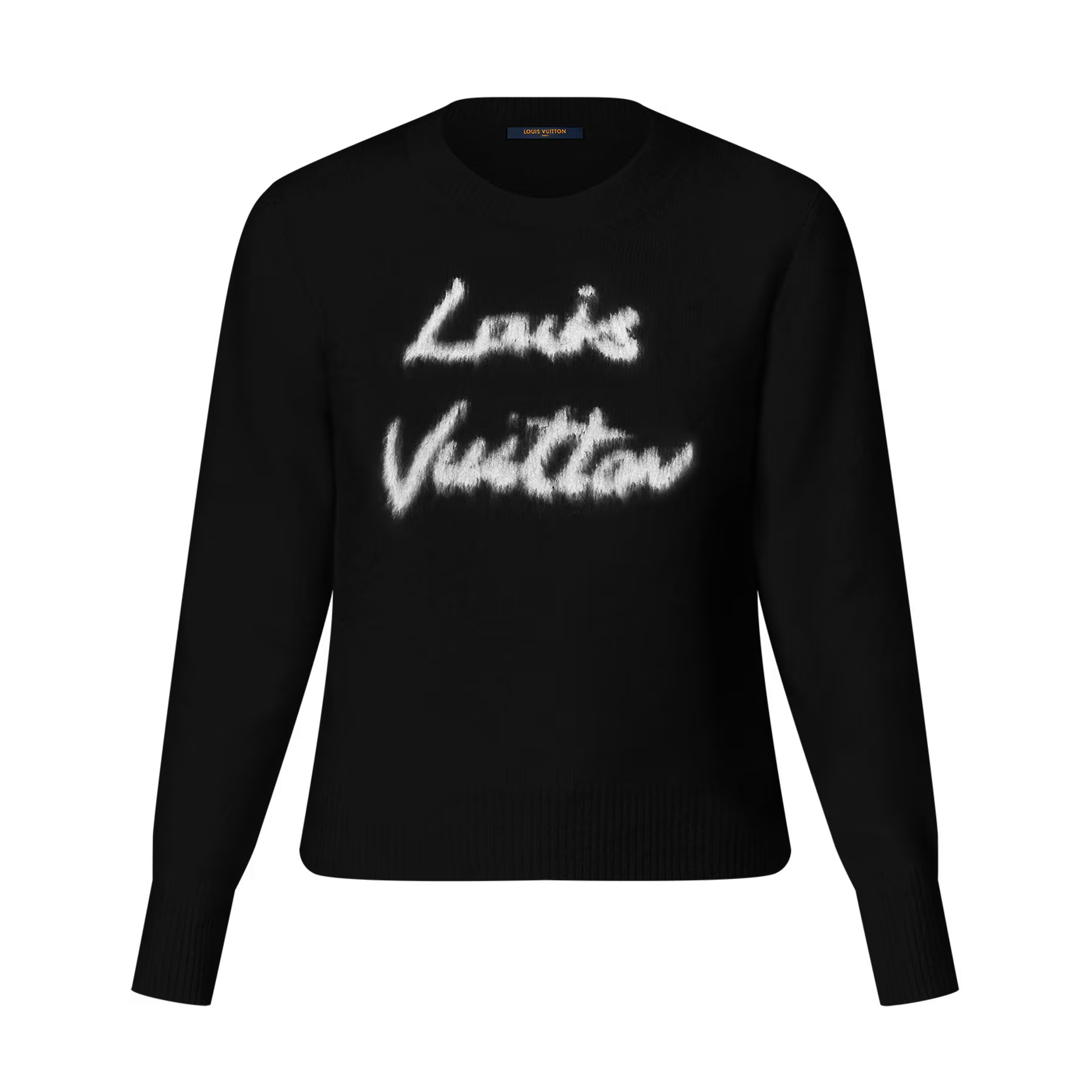 NIGO Louis Vuitton Women's Summer Crew Neck Monogrammed Cashmere Long Sleeve Knit Sweater #nigo73667